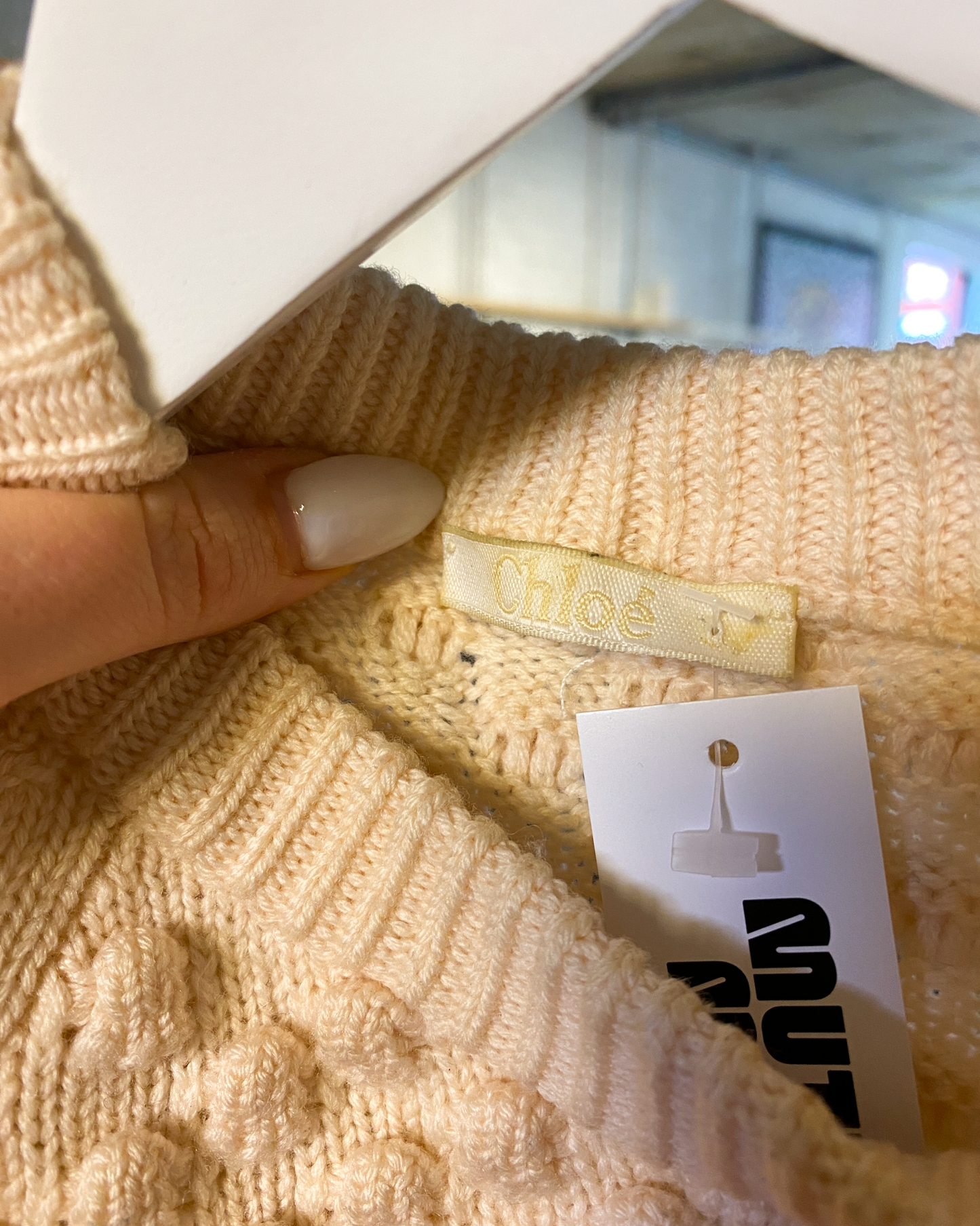 Size XS | Chloé Bubble Knit Wool Jumper