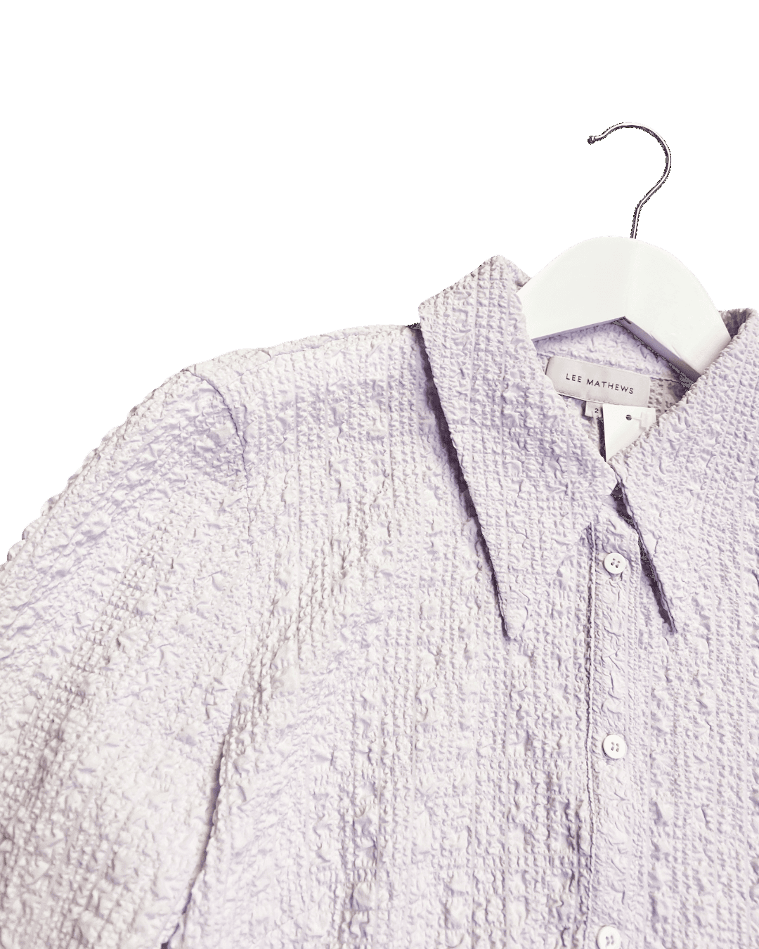 Size 2 (M) | Lee Mathews Violet Crinkle Shirt