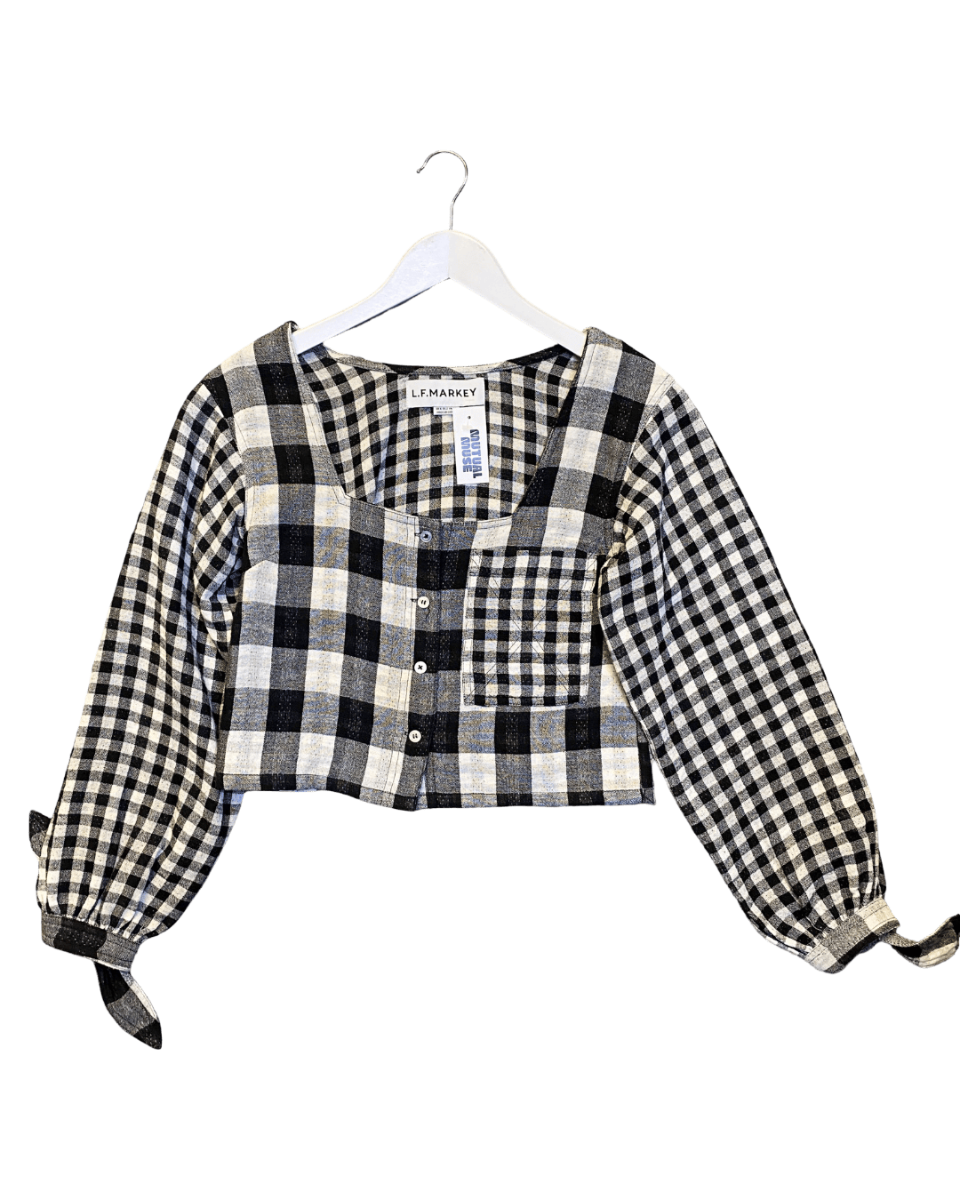 Size 6 | L.F.Markey Check Crop Top