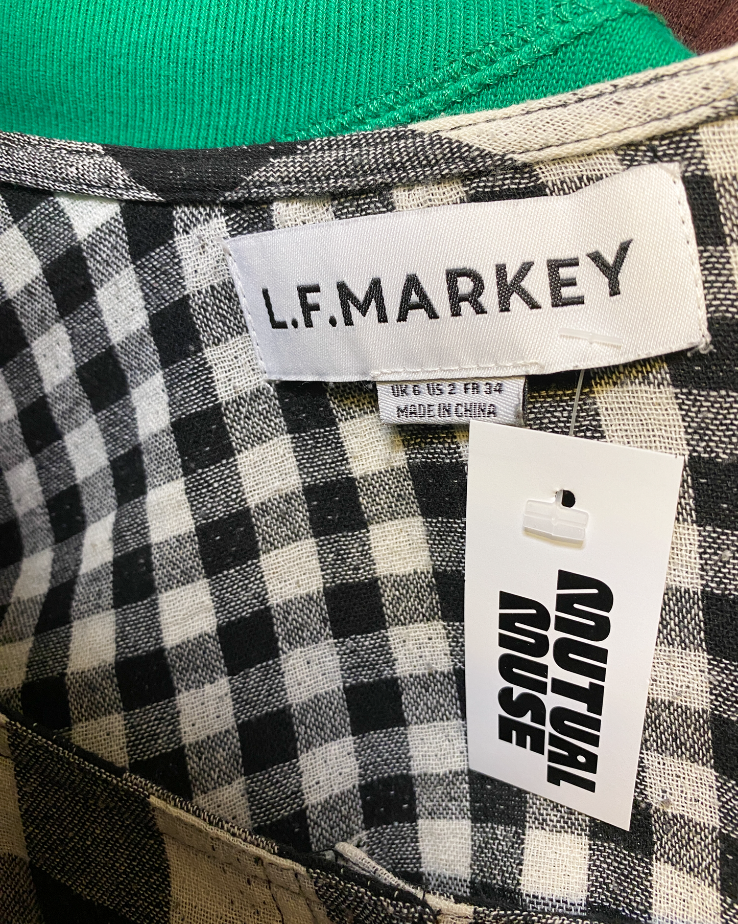 Size 6 | L.F.Markey Check Crop Top