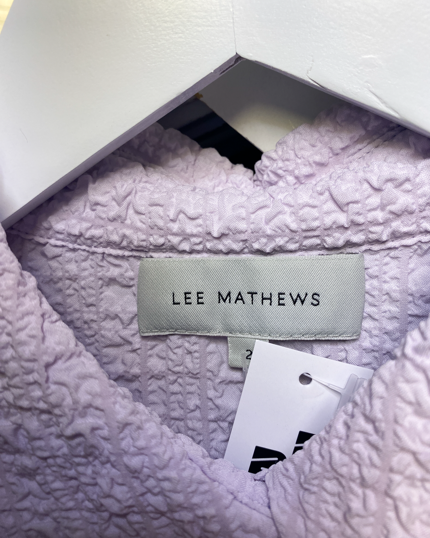 Size 2 (M) | Lee Mathews Violet Crinkle Shirt