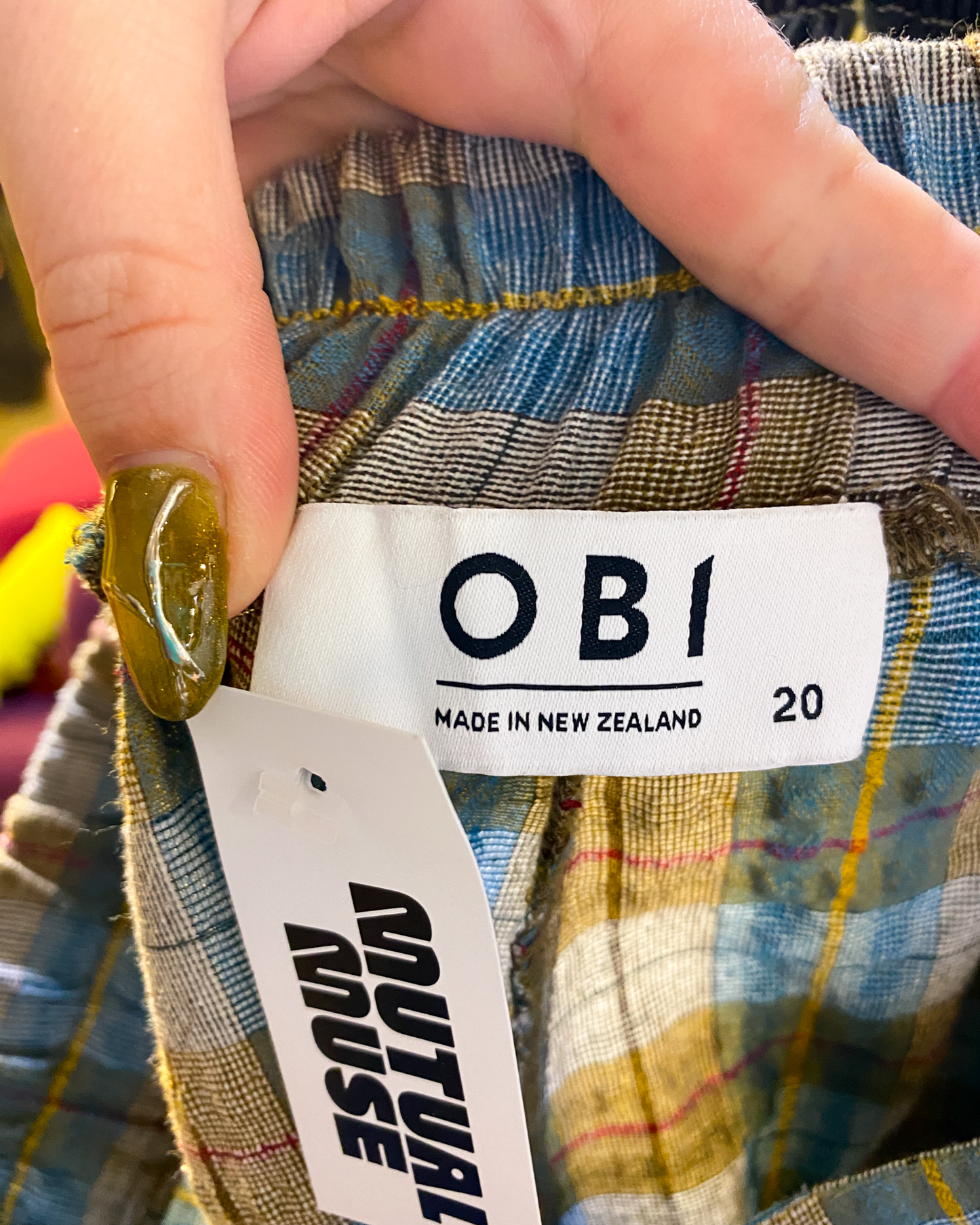 Size 20 | Obi Plaid Pants