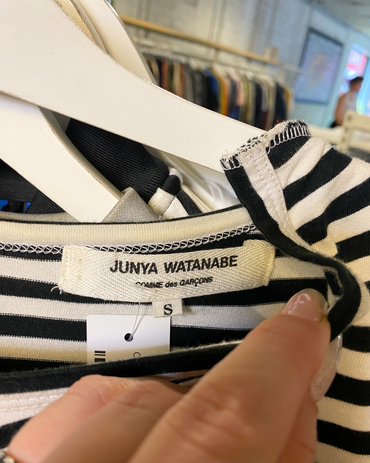 Size S | Junya Watanabe Comme des Garçons Offset Stripe Top