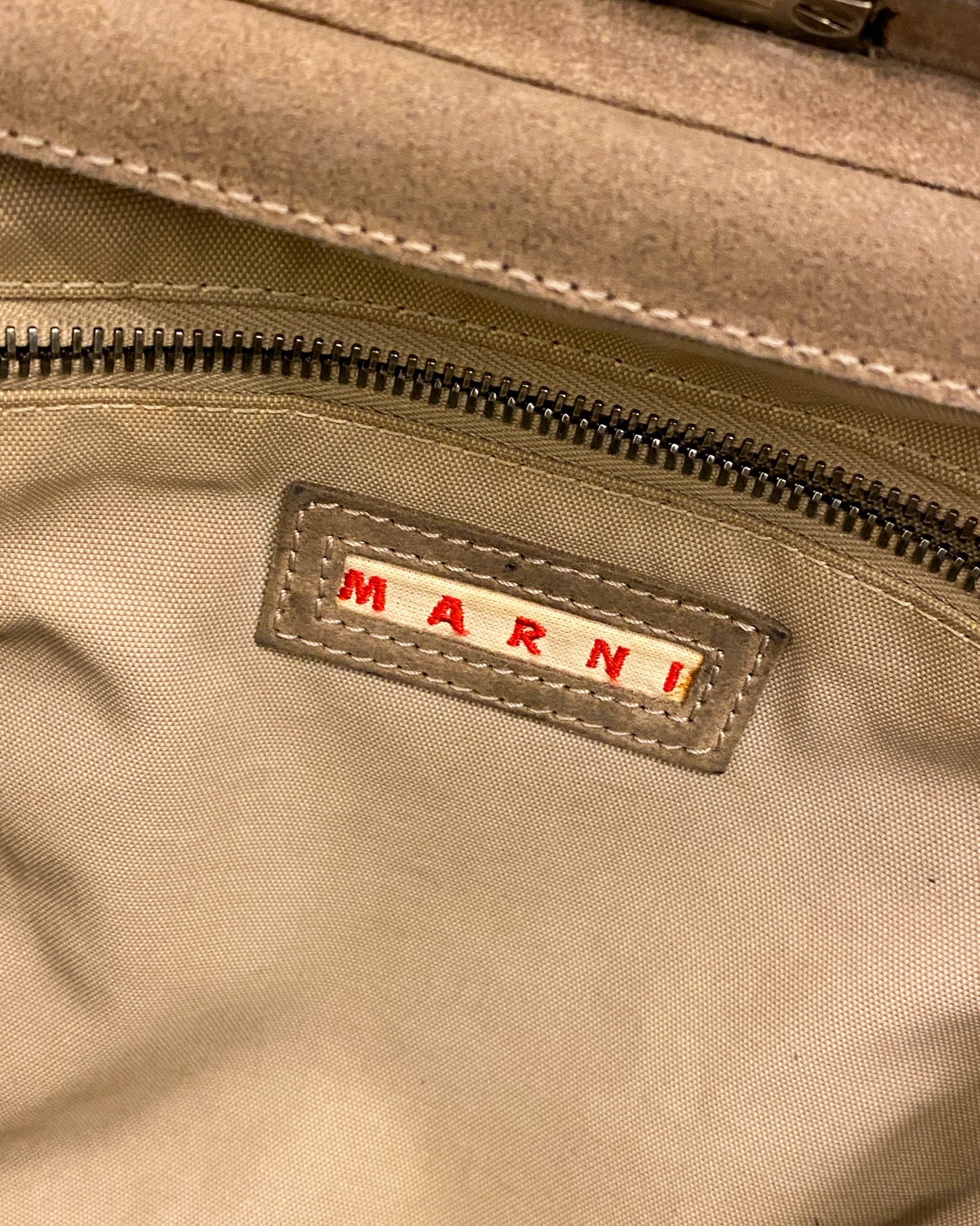Marni Herringbone Tweed Hand Bag