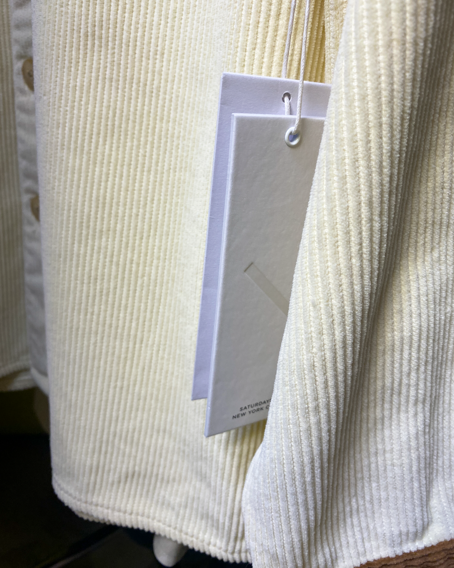 Size S | Saturdays NYC Corduroy Nolan Shirt NWT