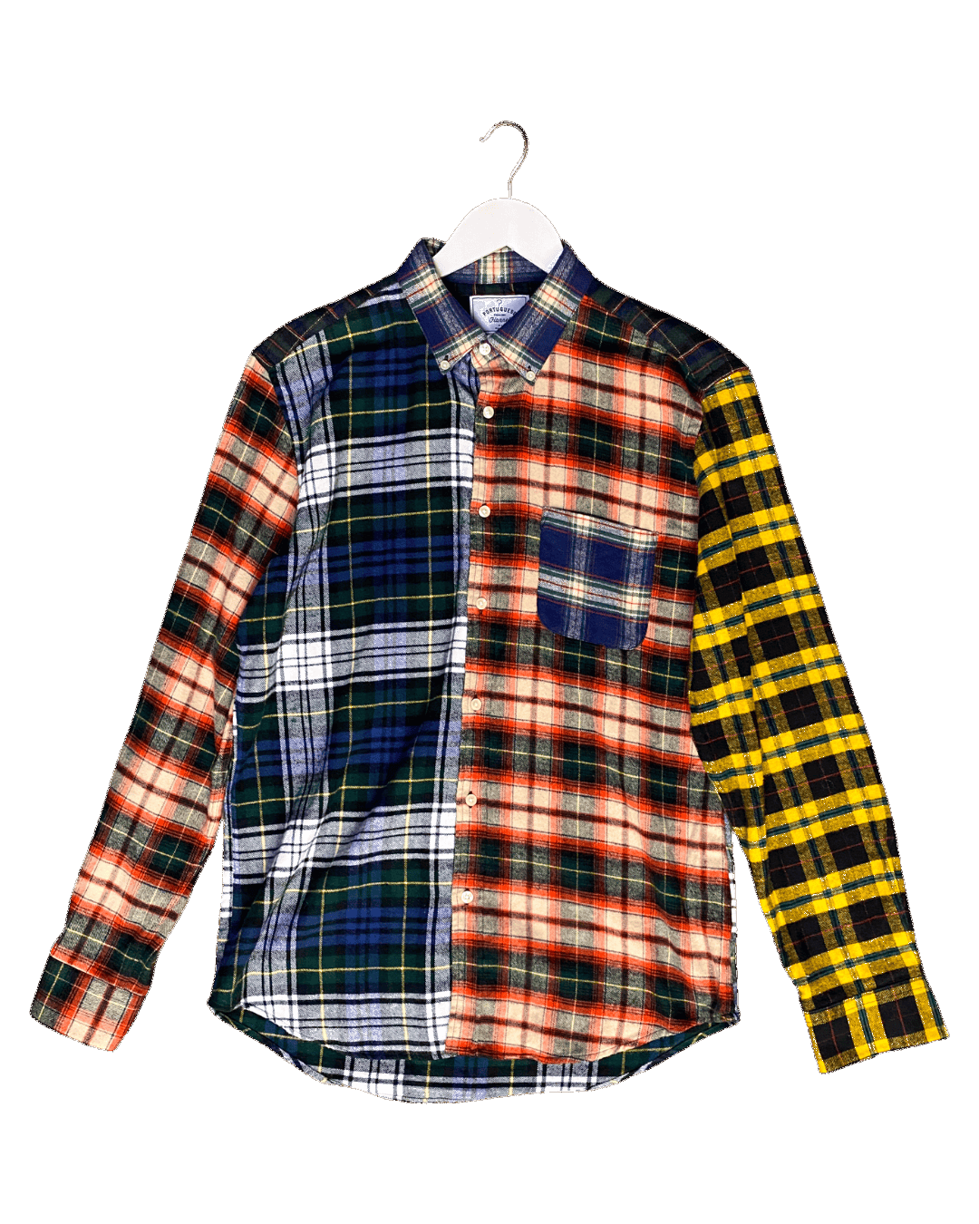 Size L | Portuguese Patchwork Plaid Flannel Shirt
