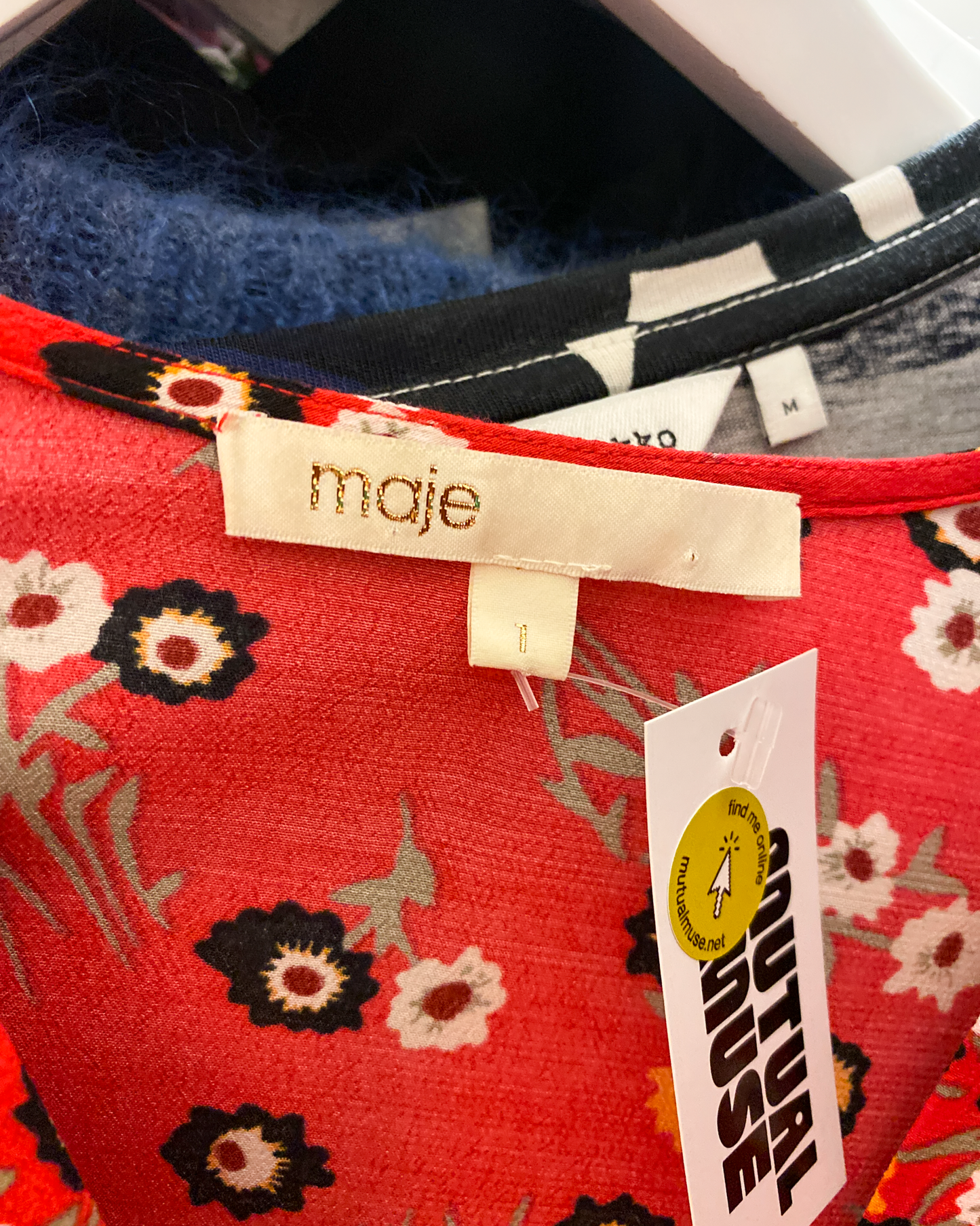 Size S | Maje Floral Midi Dress