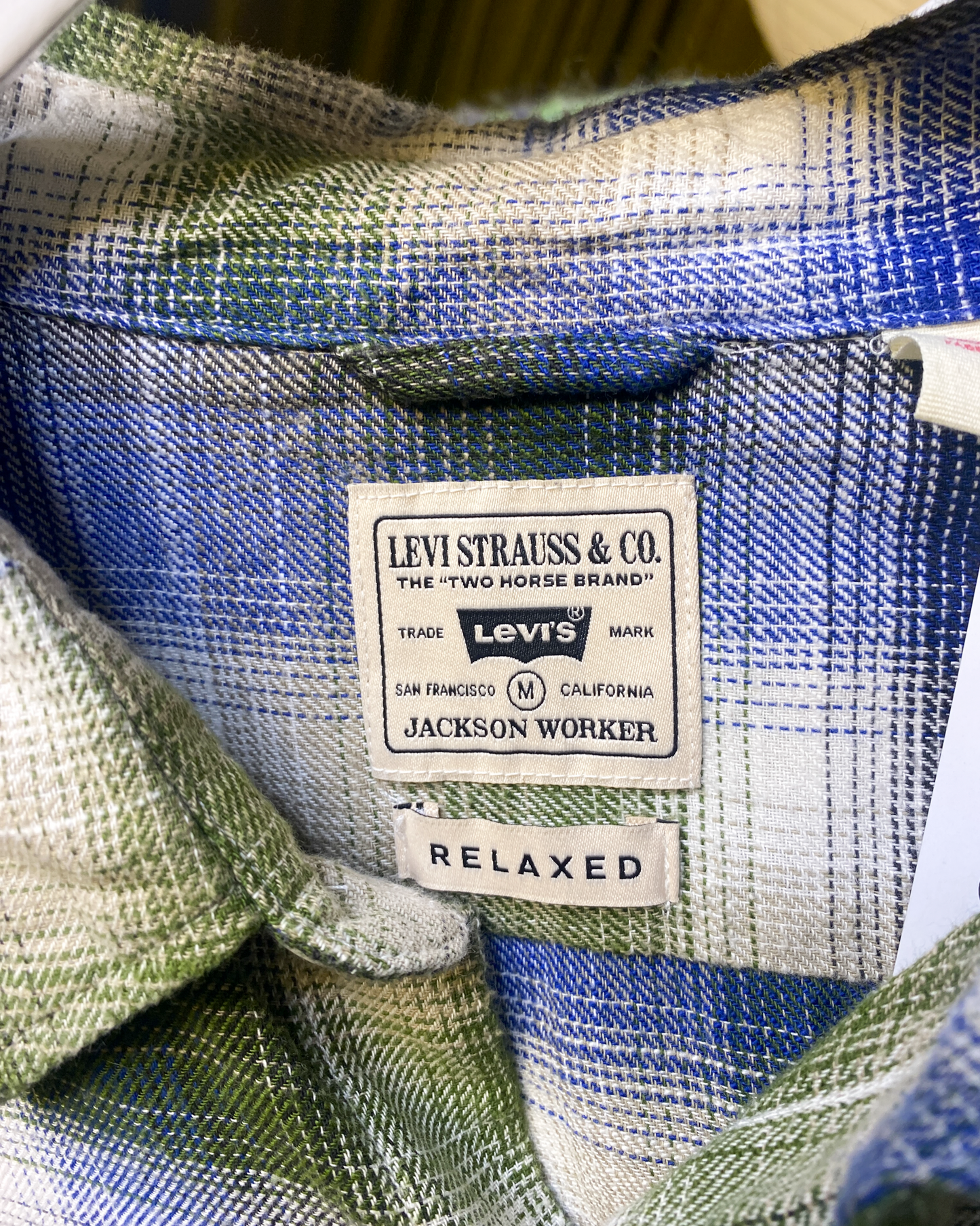 Size M | Levi's Plaid Cotton Shirt
