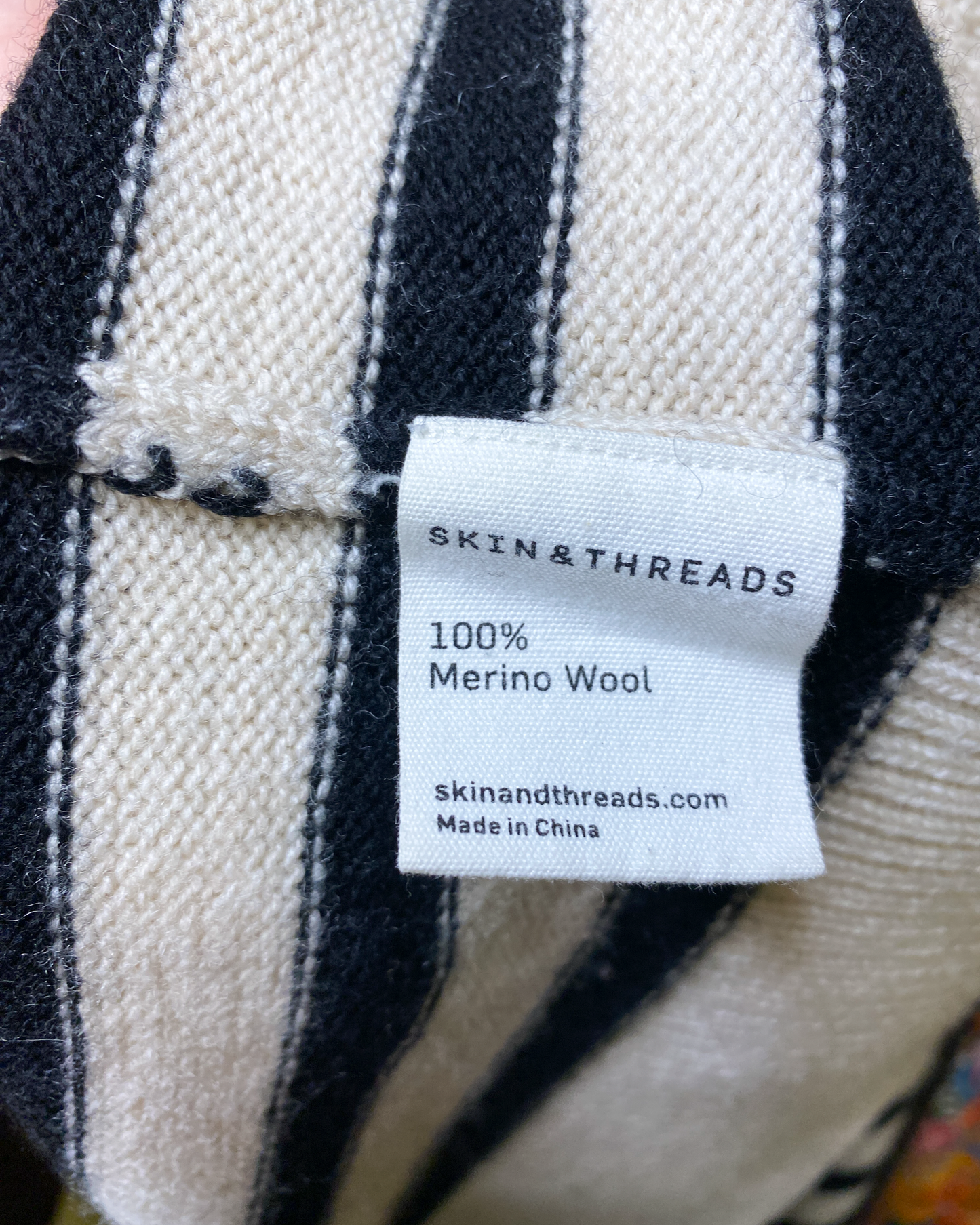 Size 1 (S) | Skin + Threads Striped Merino Jumper