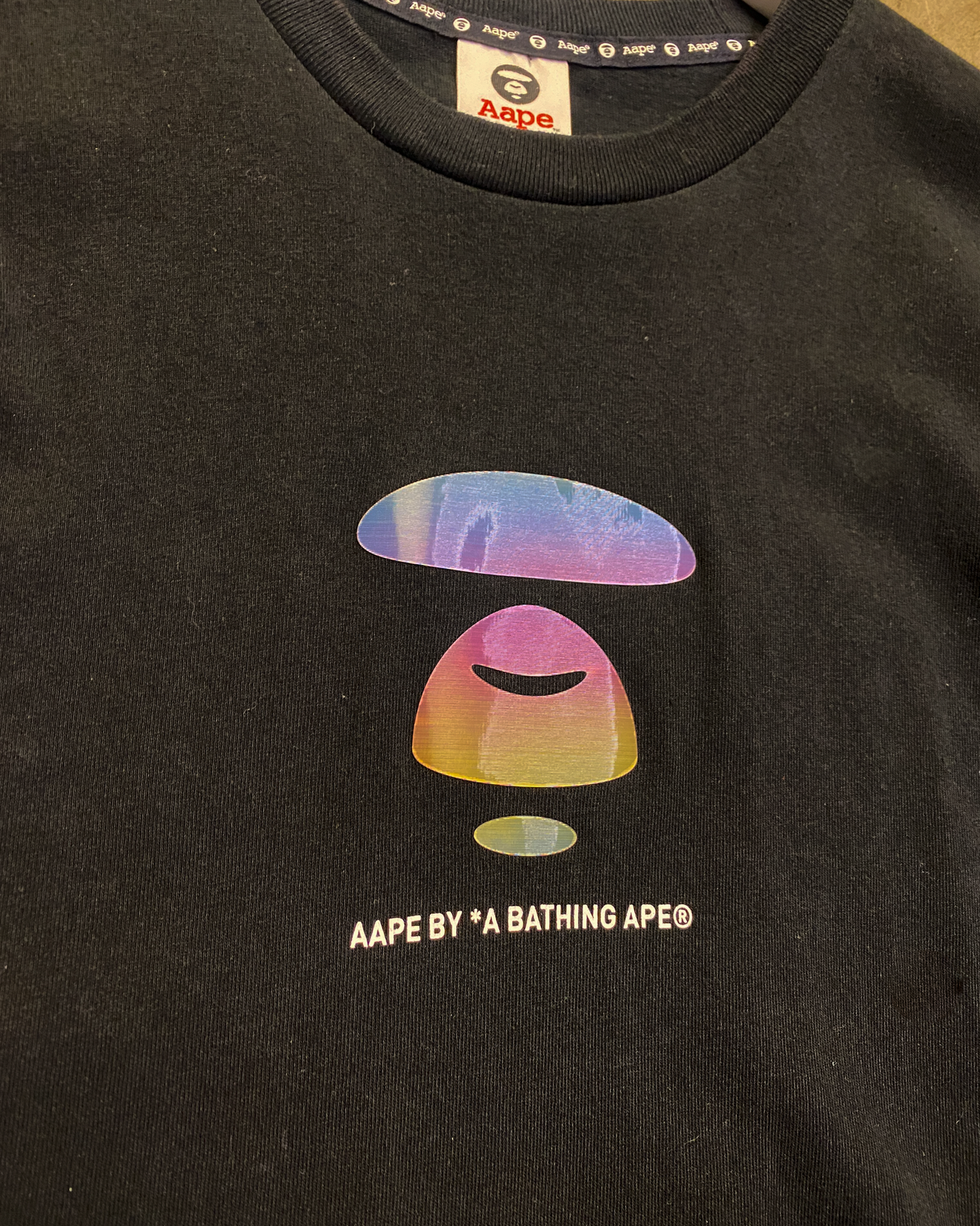 Size XL | Aape Holographic T-Shirt