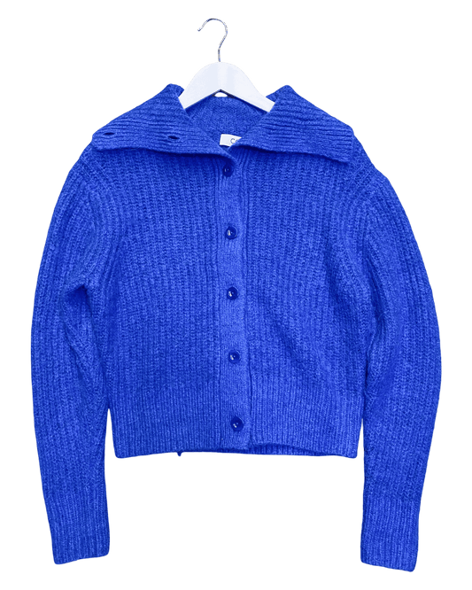 Size S | COS Fuzzy Collared Cardigan