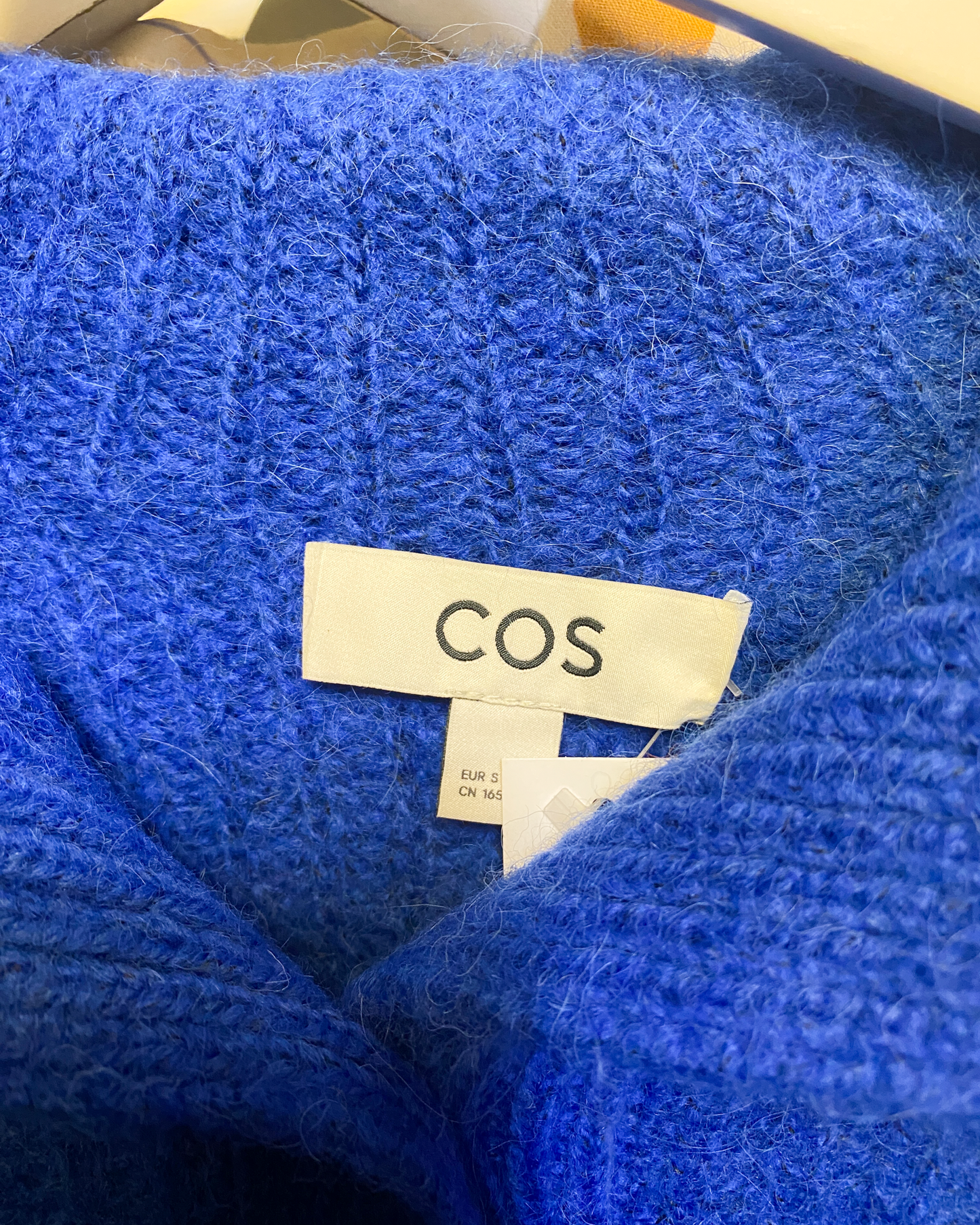 Size S | COS Fuzzy Collared Cardigan