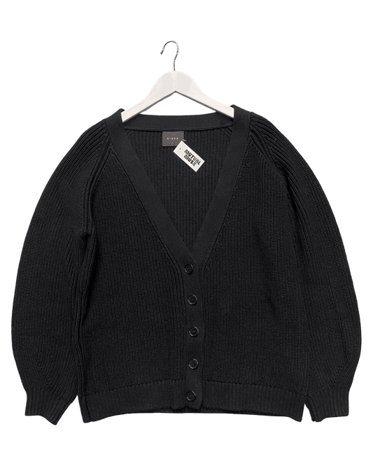 Size S | Nique Chunky Wool/Cotton Knit Cardigan