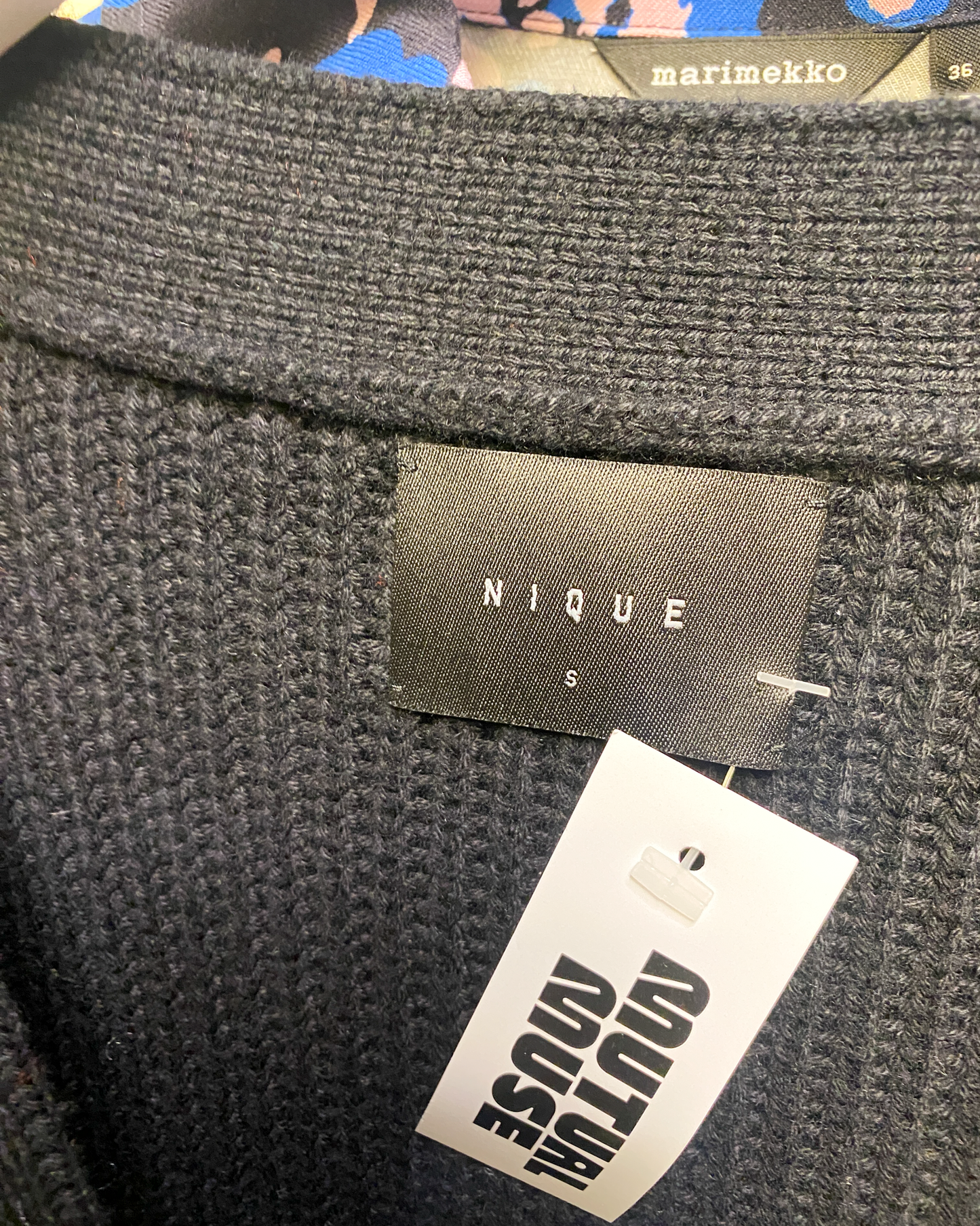 Size S | Nique Chunky Wool/Cotton Knit Cardigan