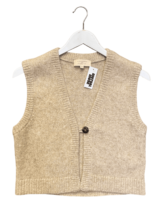 Size XXS | La Maille Sézane Marle Wool Vest