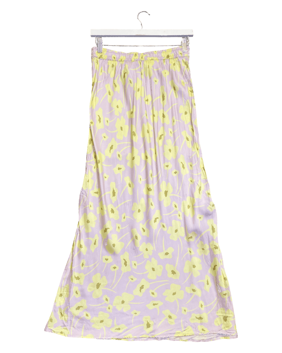 Size 2 (M) | Lee Matthews Bias Floral Satin Midi Skirt