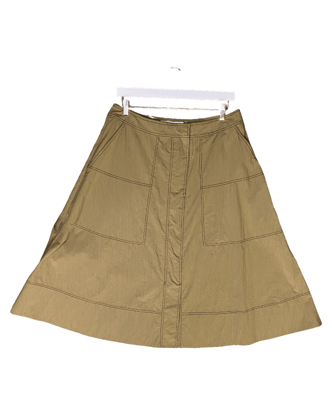 Size 14 | Veronika Maine Contrast Stitch Midi Skirt