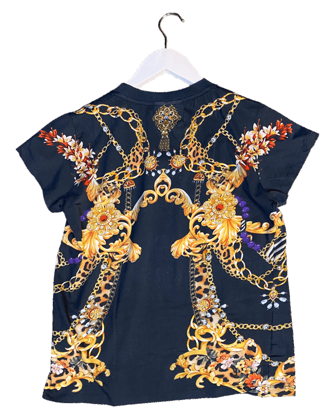 Size S | Camilla Baroque Jewelled T-shirt