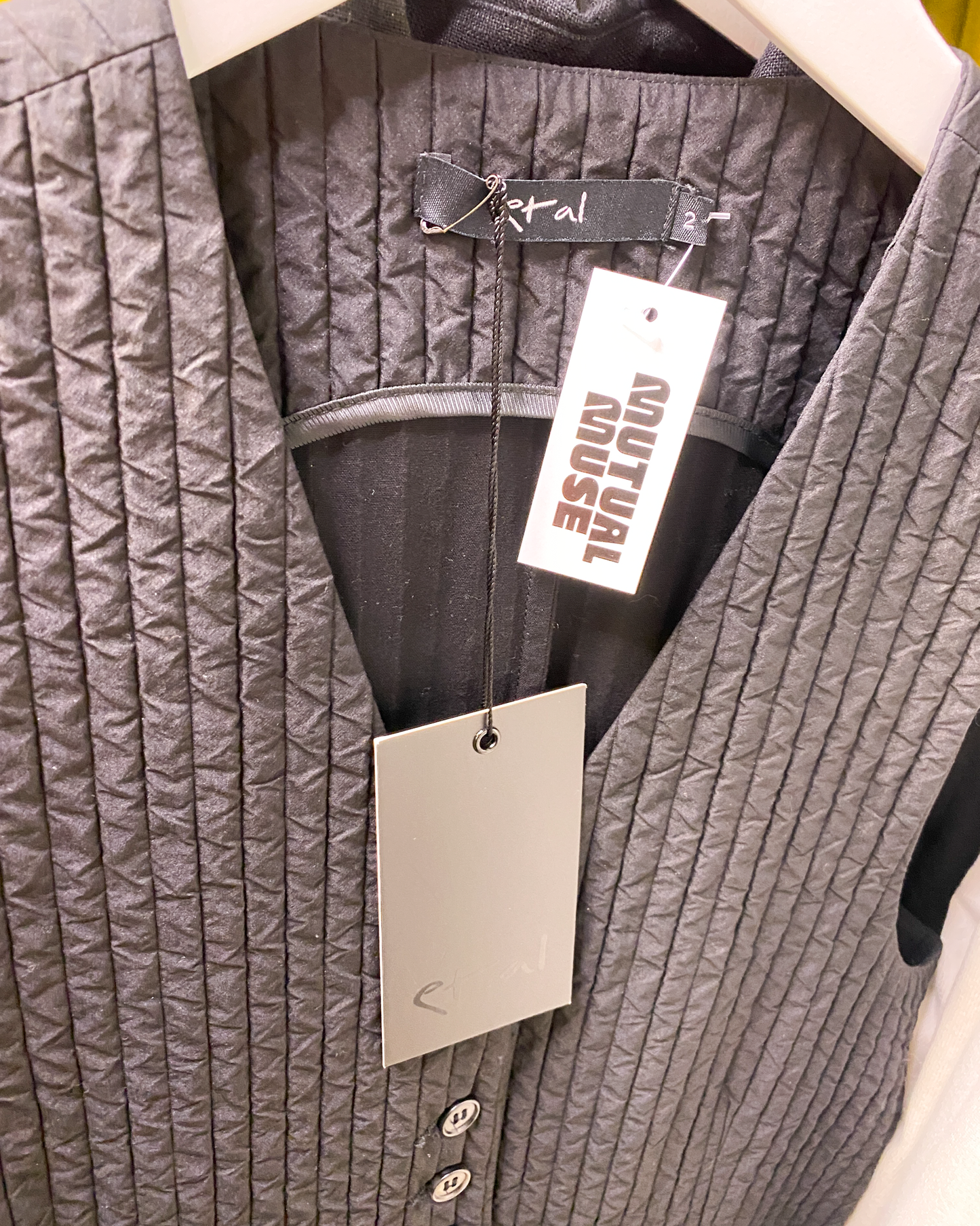 Size 2 (M) | Et Al Crinkled Yasugi Vest NWT
