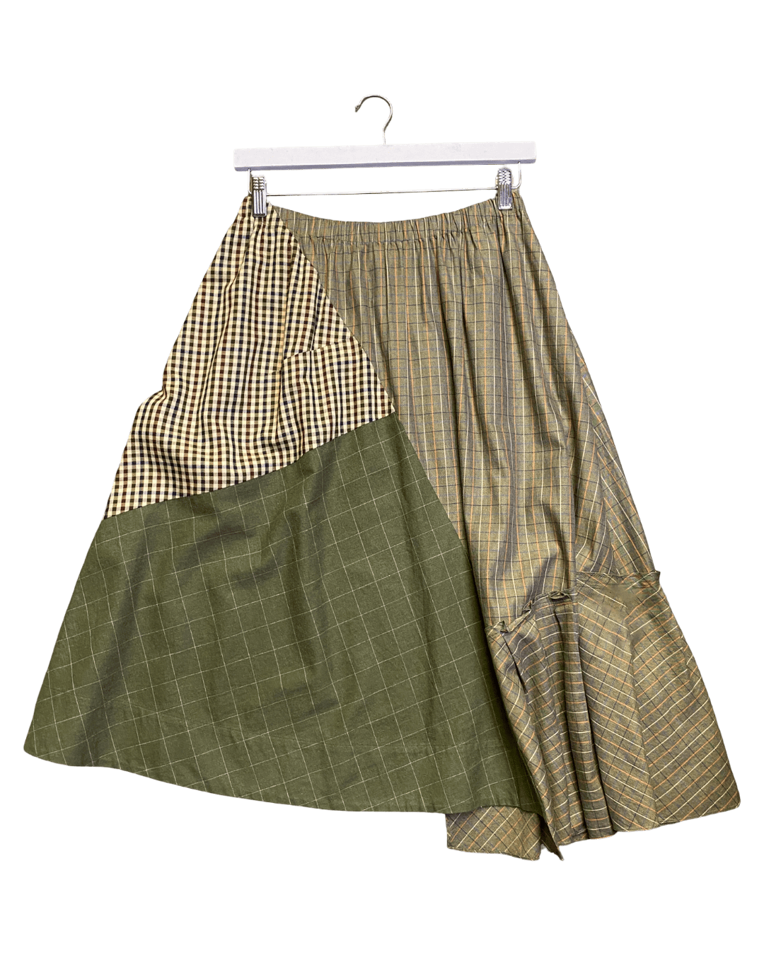 Size 1 (S) | Lee Mathews Patchwork Plaid Skirt