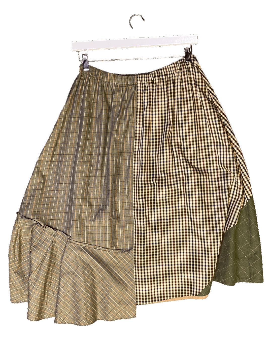 Size 1 (S) | Lee Mathews Patchwork Plaid Skirt