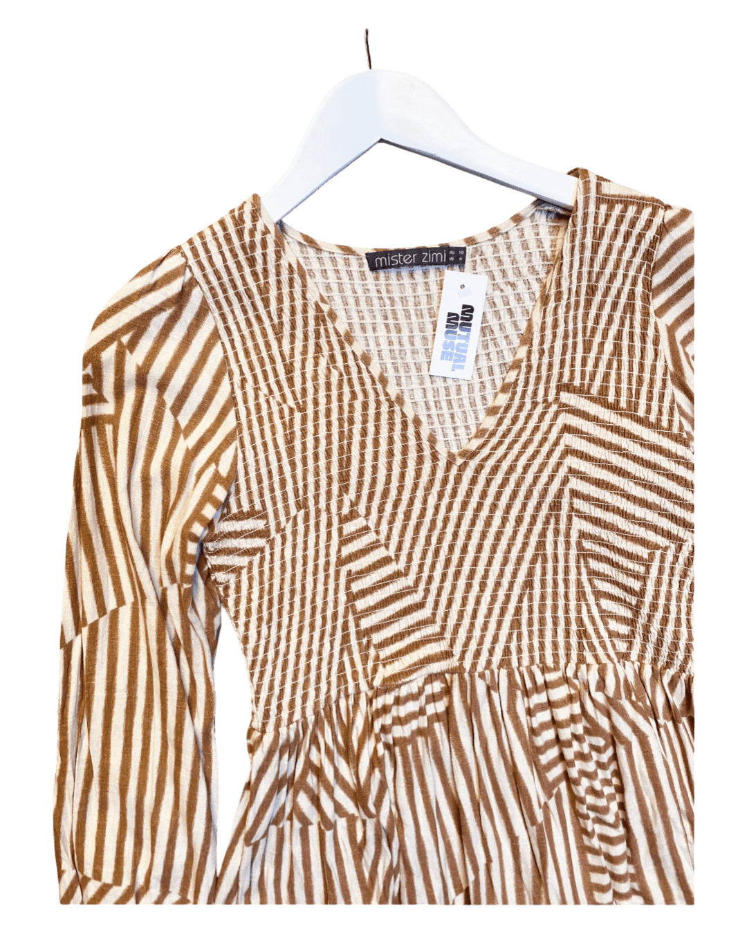 Size 10 | Mister Zimi Shirred Midi Dress