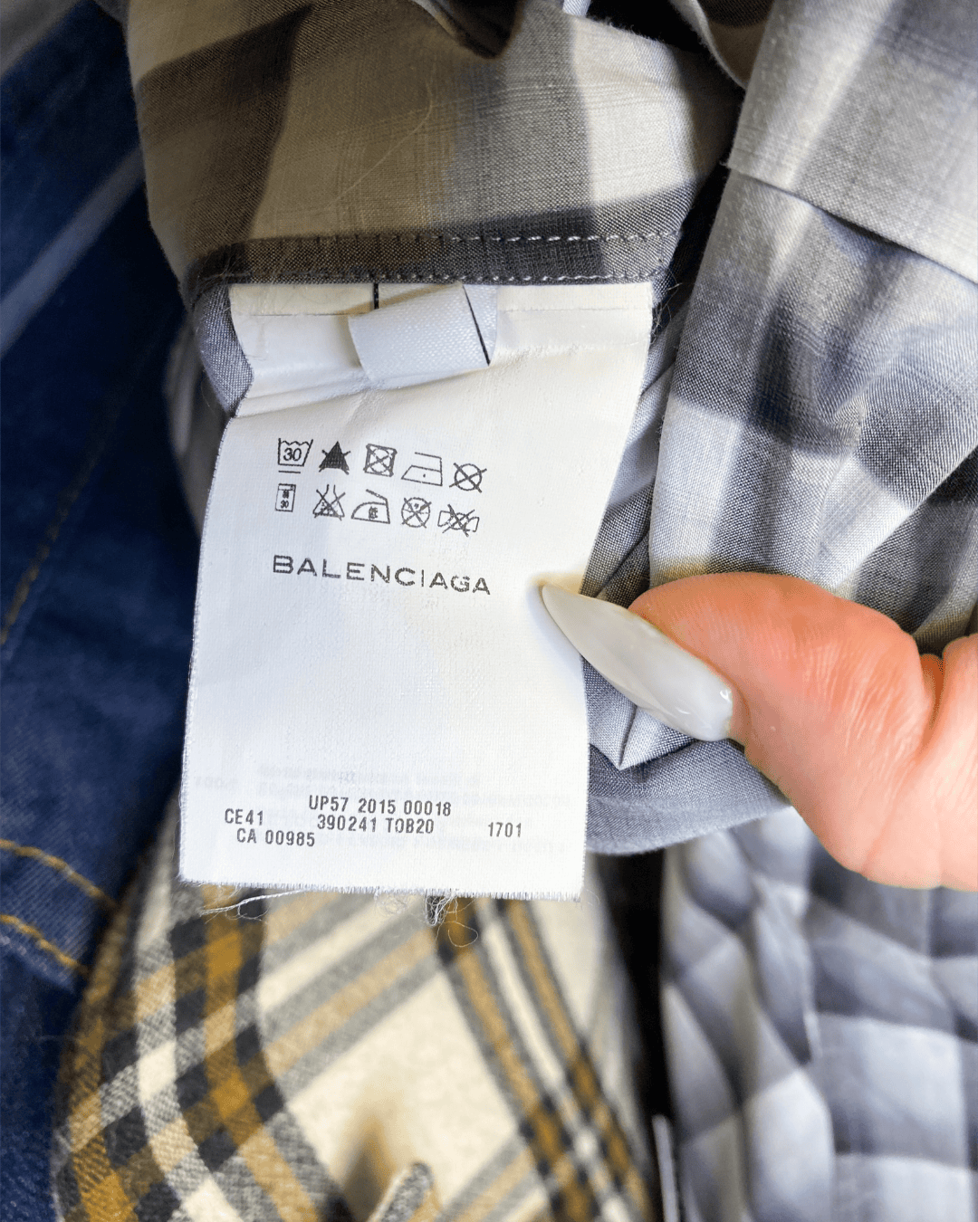 Size S/M | Balenciaga Check Shirt