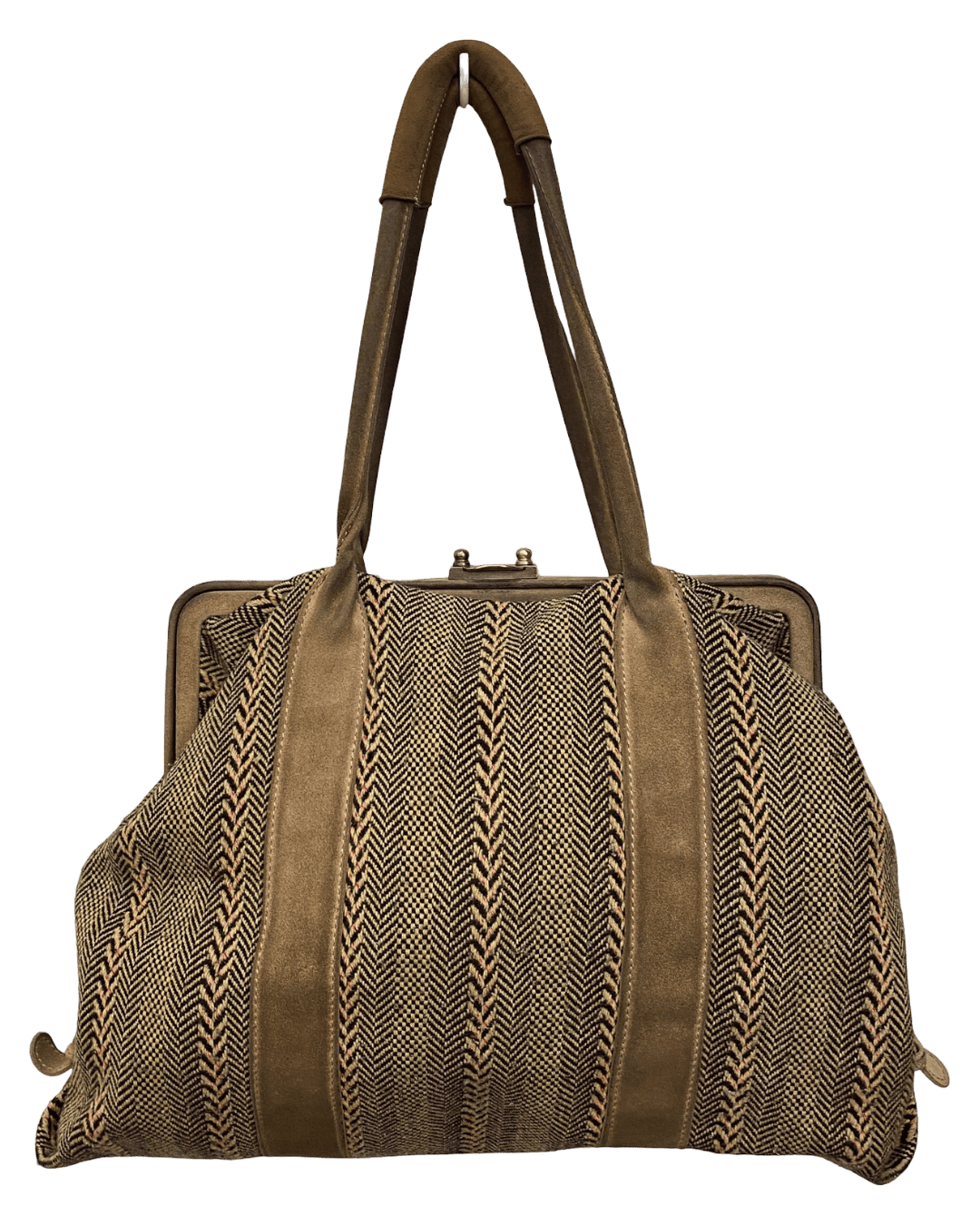 Marni Herringbone Tweed Hand Bag
