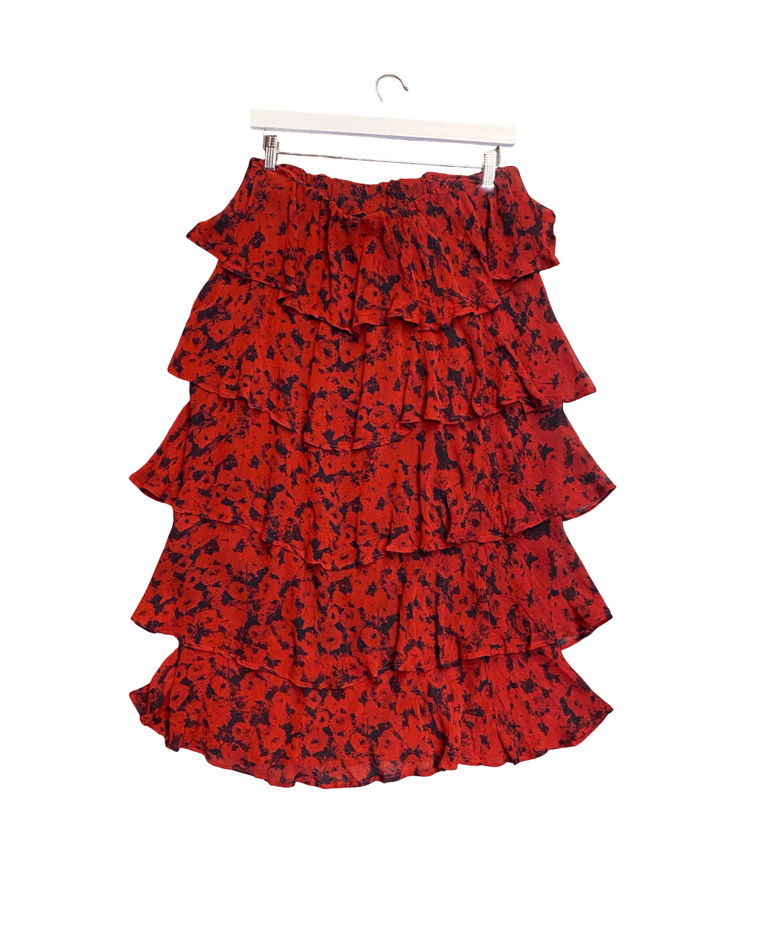 Size 42 (XL) | Ganni Ruffled Georgette Skirt