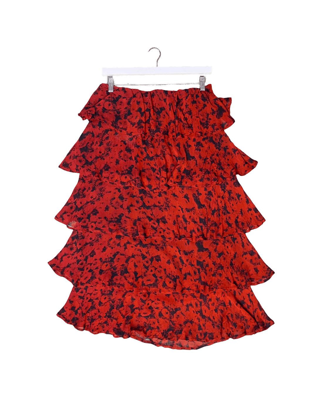 Size 42 (XL) | Ganni Ruffled Georgette Skirt