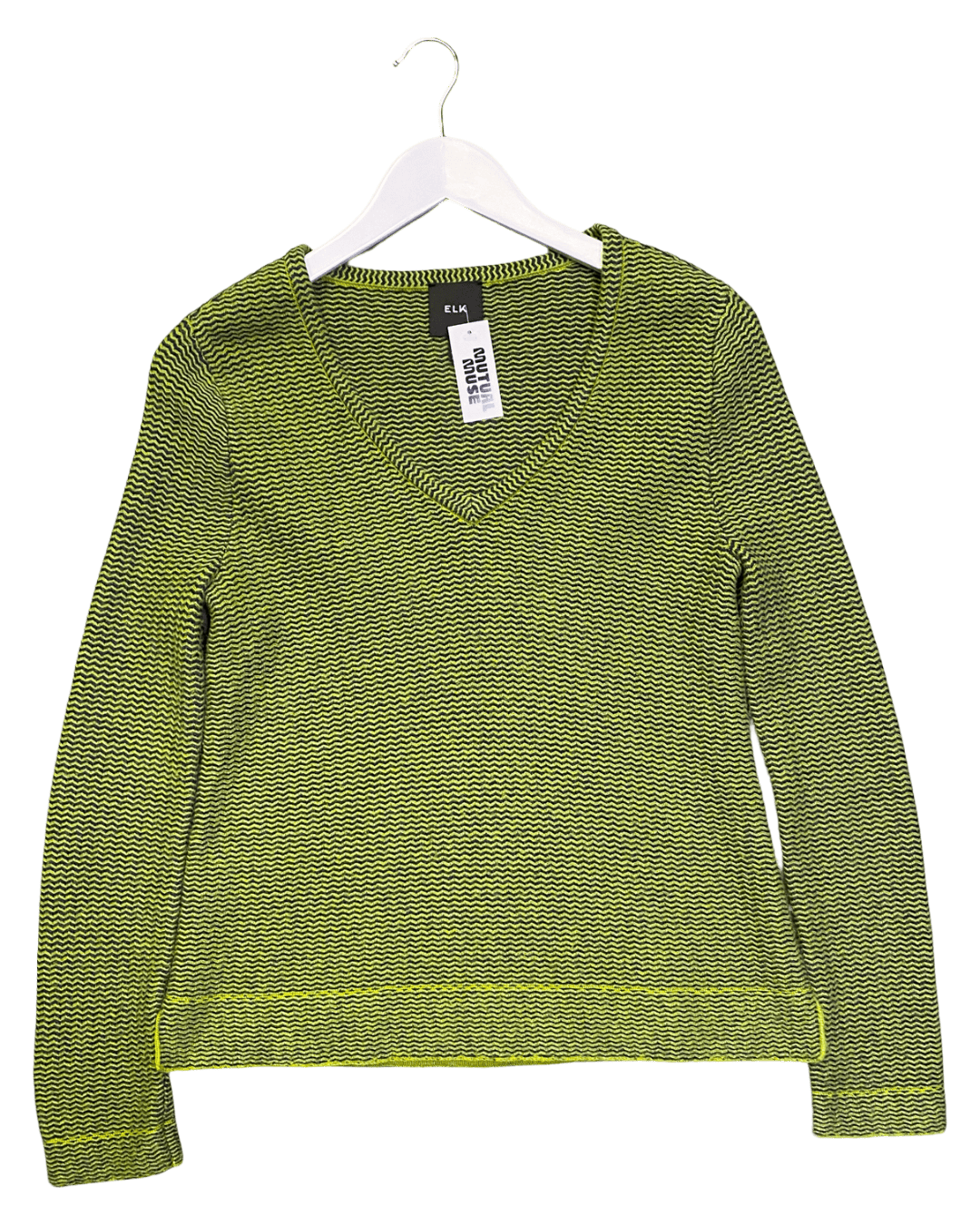 Size XS | Elk Wool Chevron Knit Top
