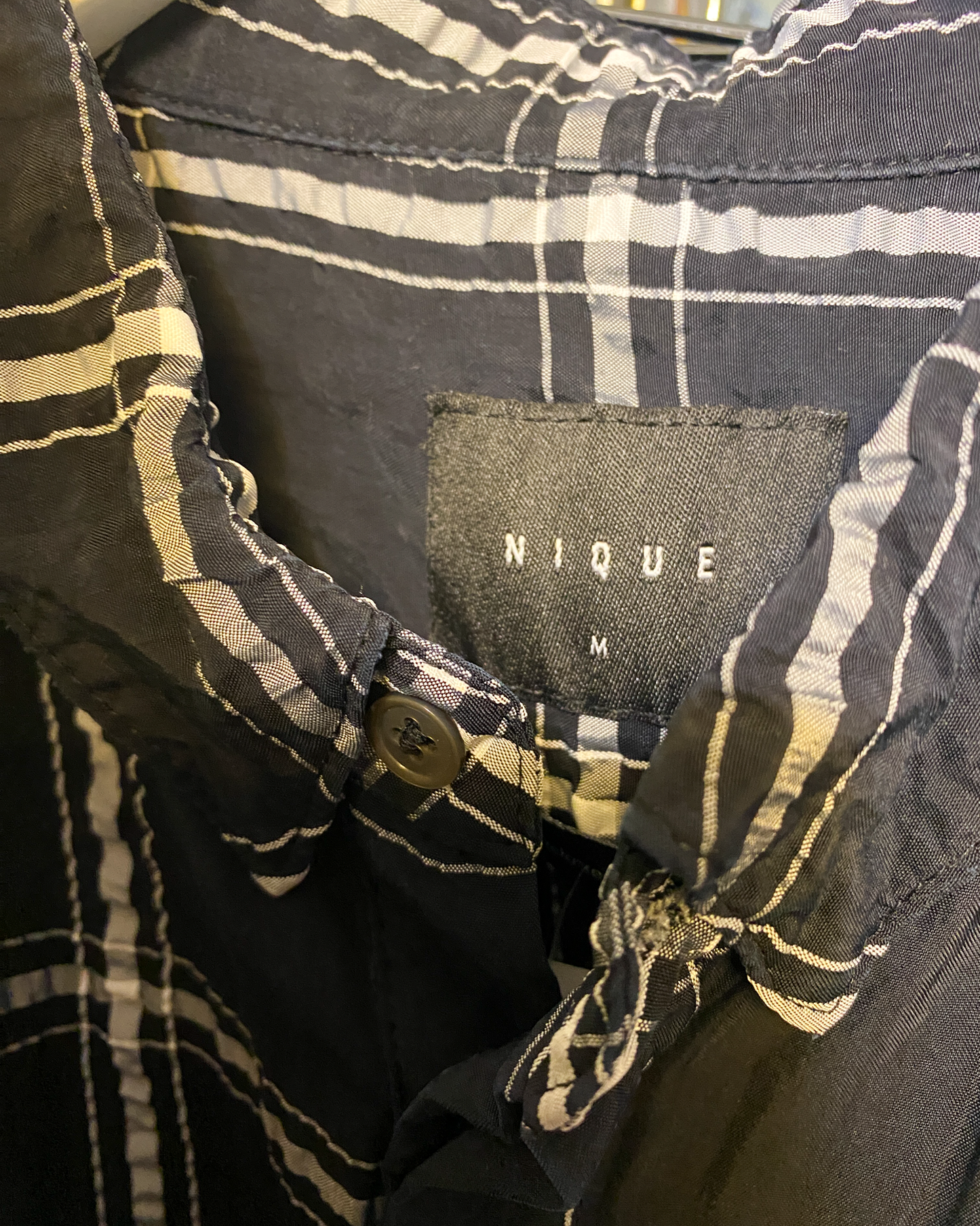 Size M | Nique Seersucker Cupro Shirt