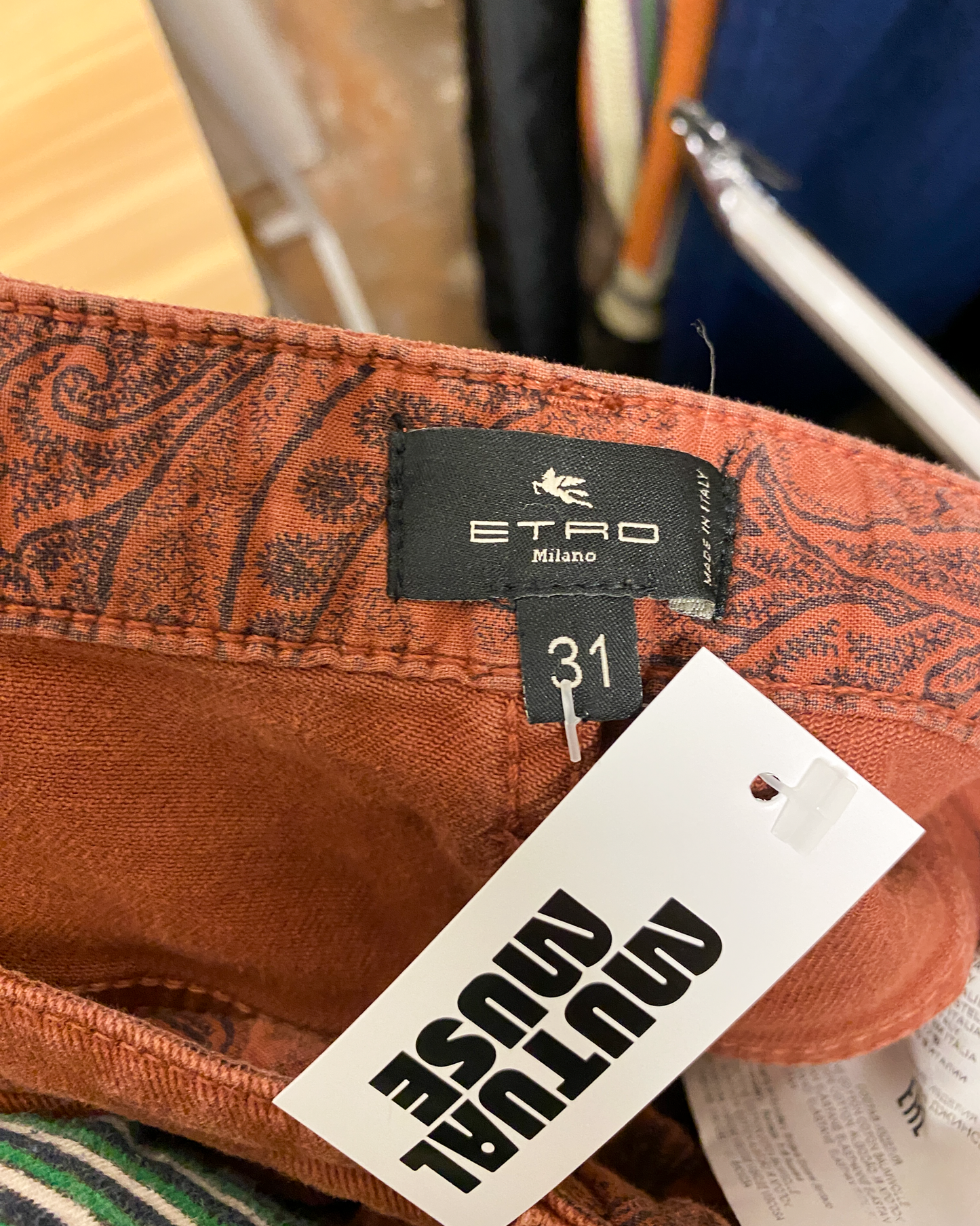 Size 31" | Etro Straight Floral Embroidered Jeans