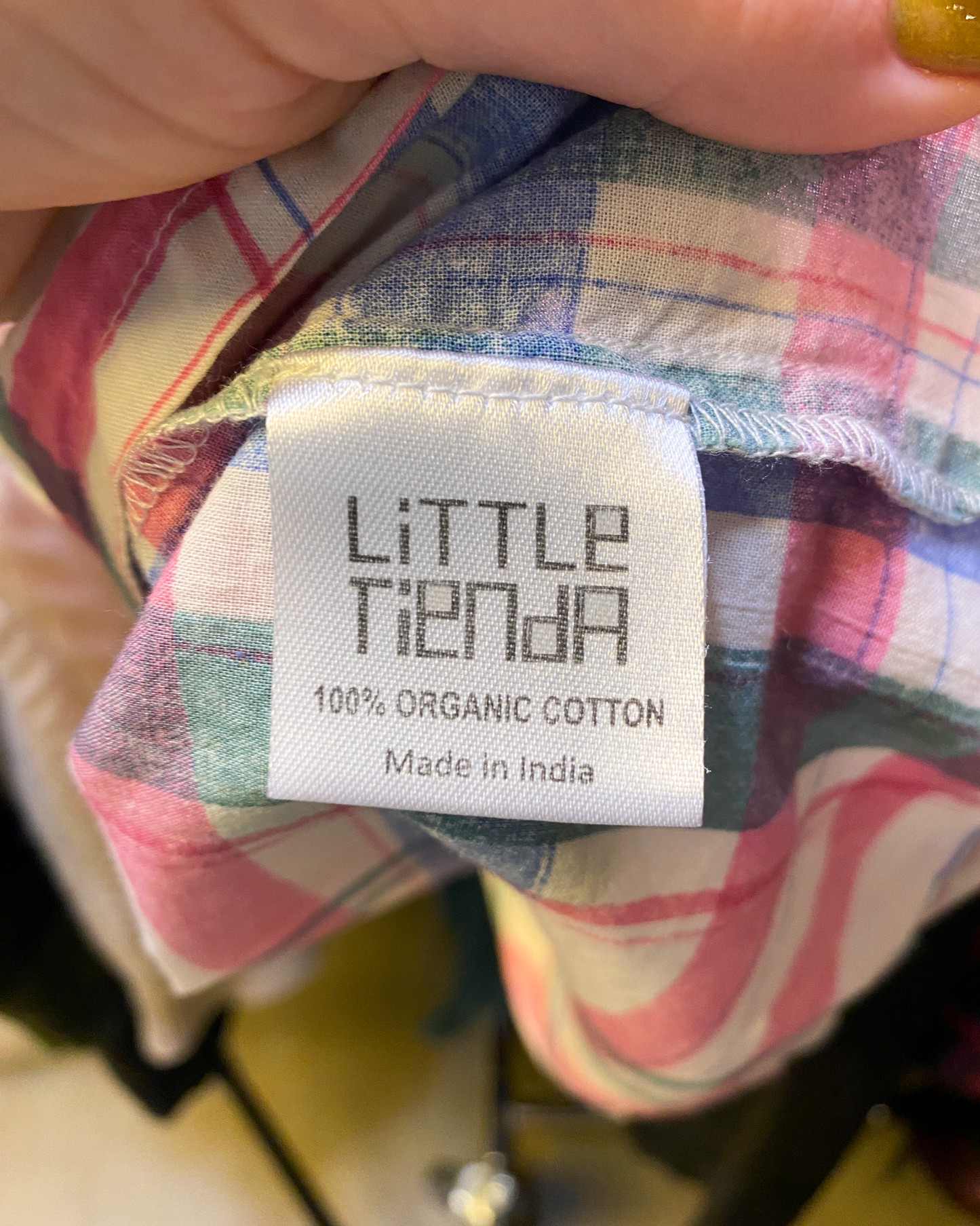 Size M | Little Tienda Plaid Cotton Shirt