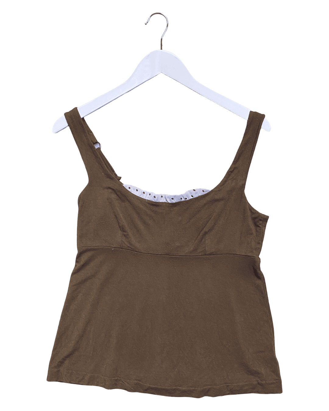 Size L | Cop Copine Sleeveless Ruffle Top