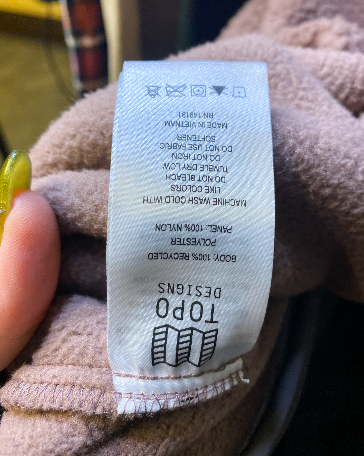 Size L | Topo Designs Fleece Vest