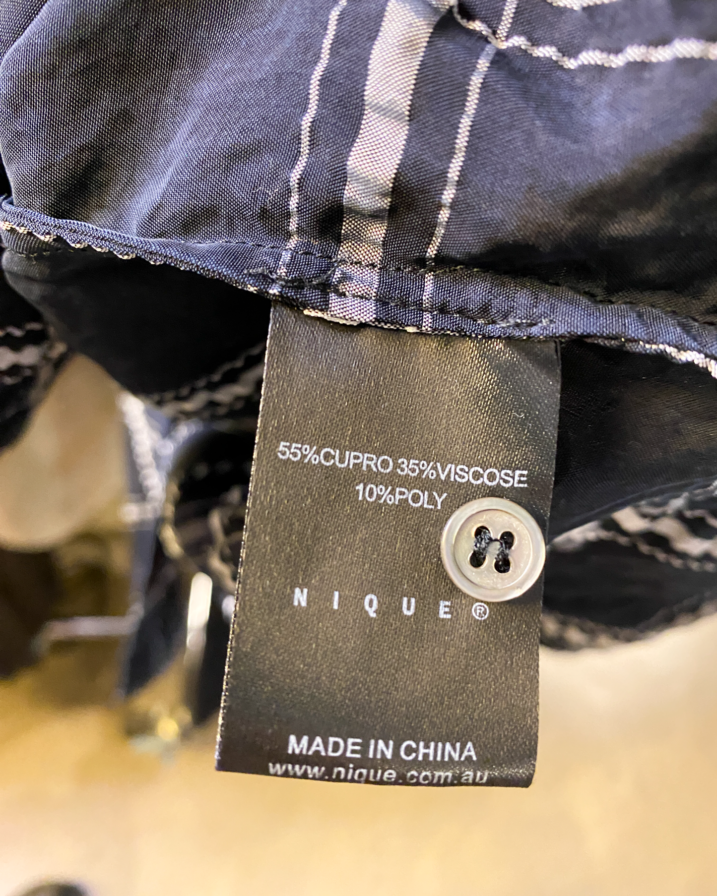 Size M | Nique Seersucker Cupro Shirt