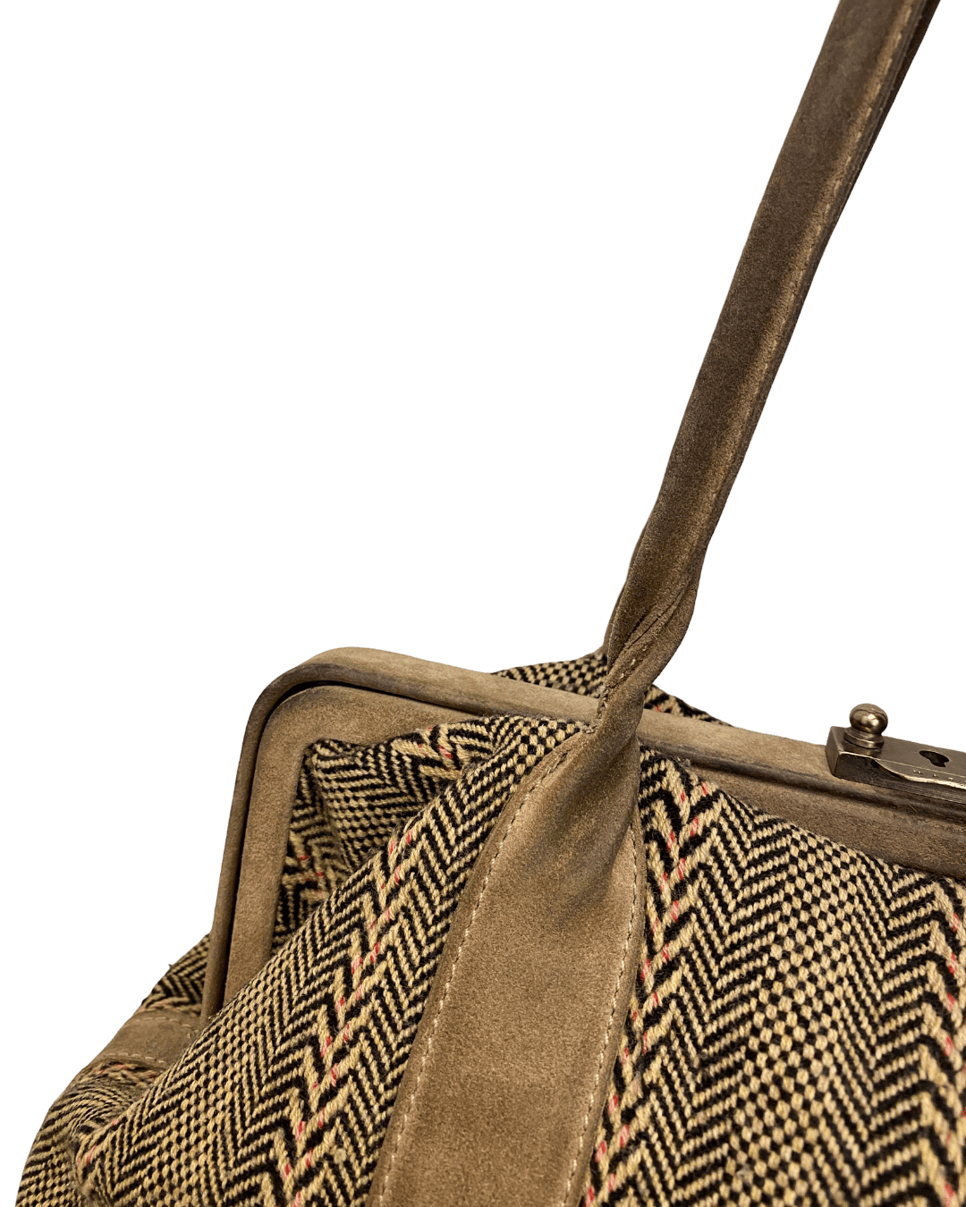 Marni Herringbone Tweed Hand Bag