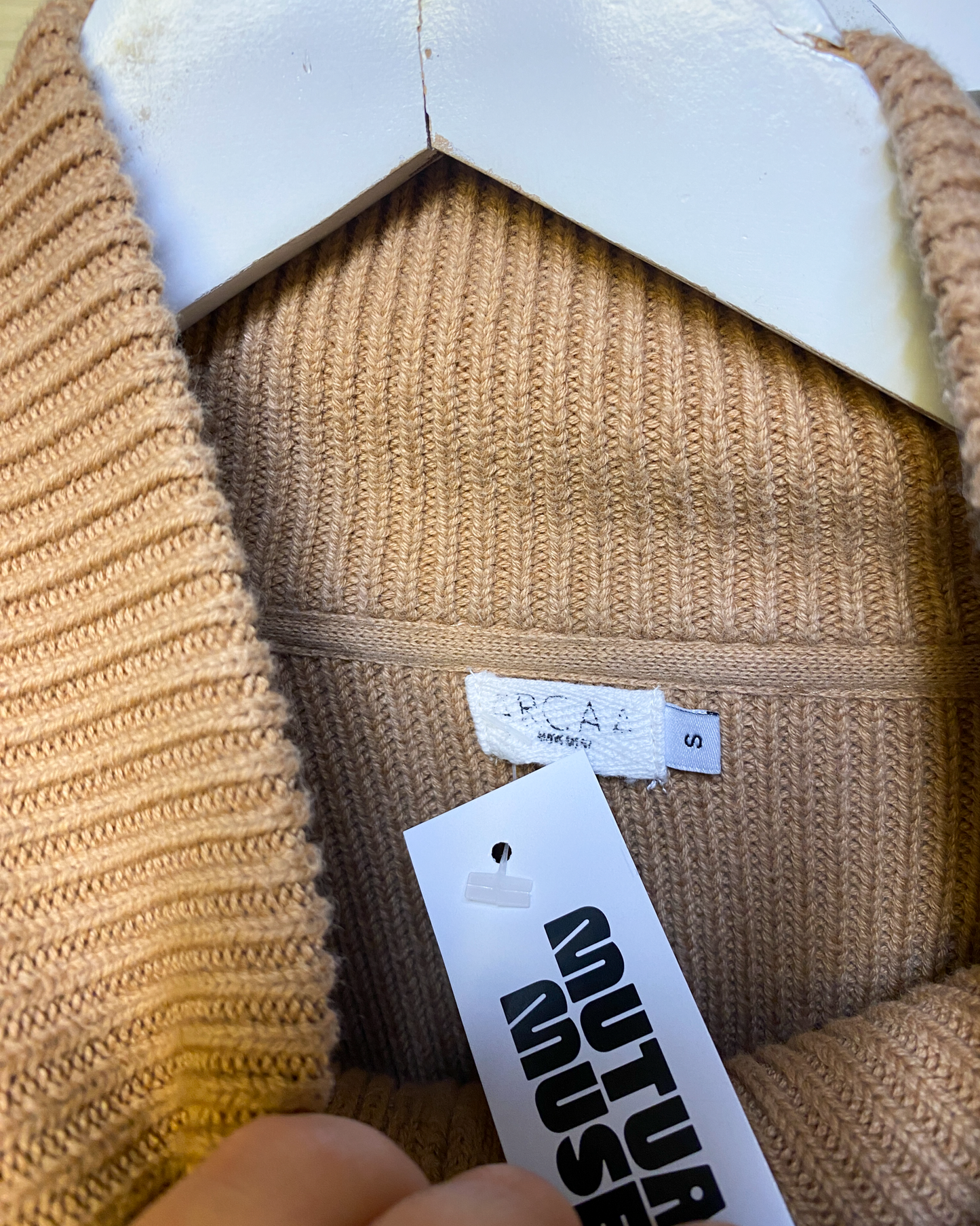 Size S | Arcaa 1/4 Zip Cotton Knit Jumper
