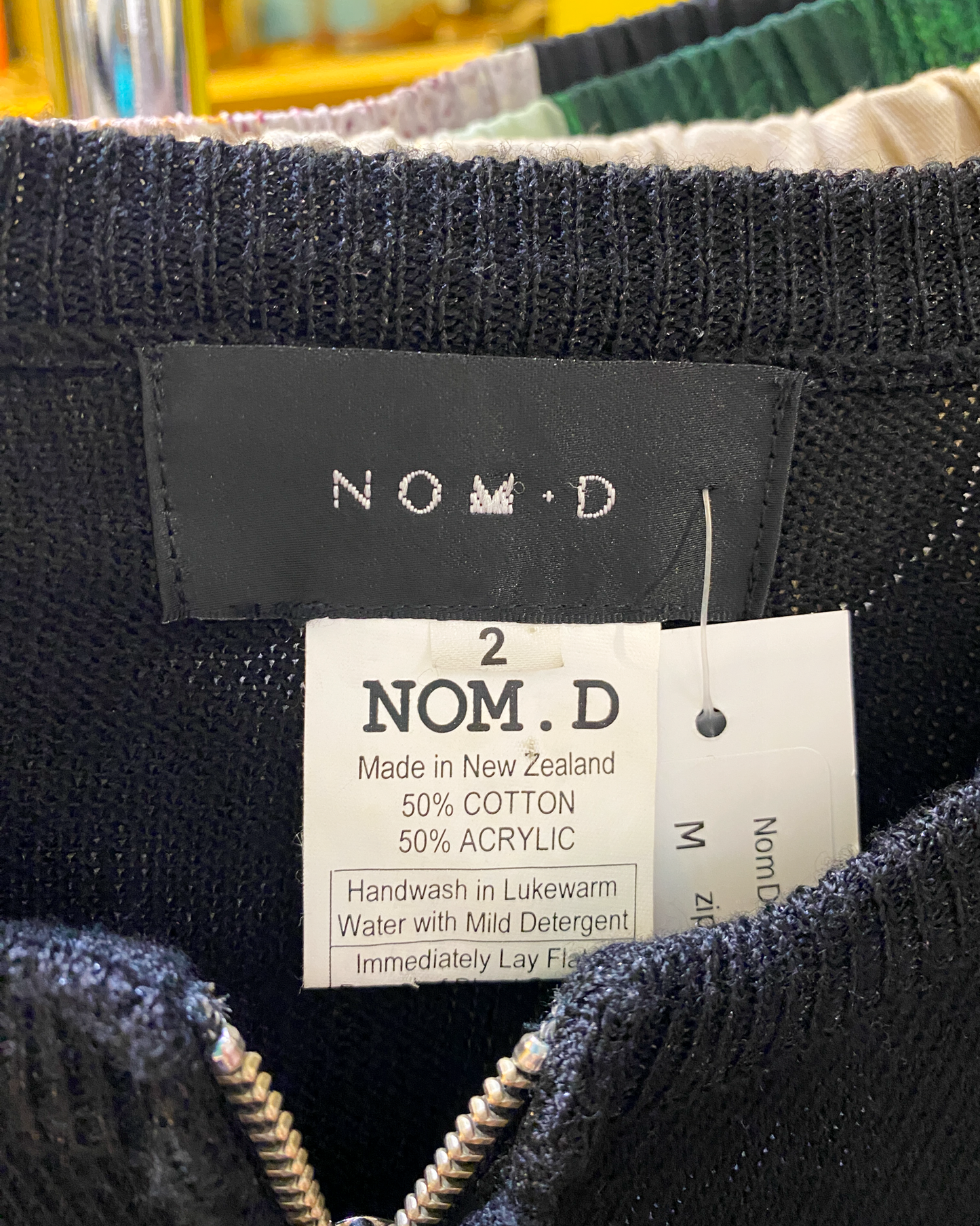 Size M | Nom*D Cotton Zip Jumper