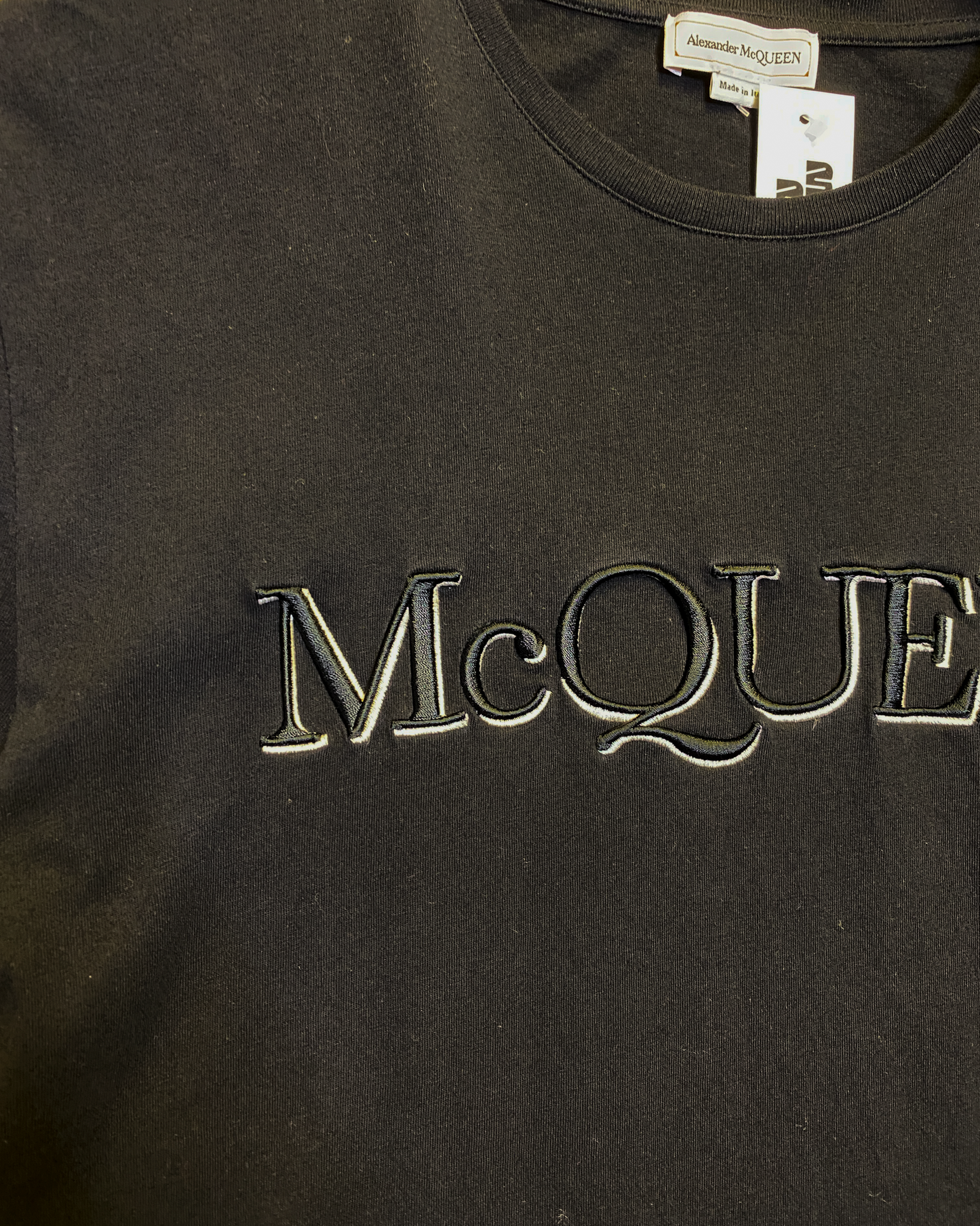 Size L | Alexander McQueen Embroidered Logo T-shirt