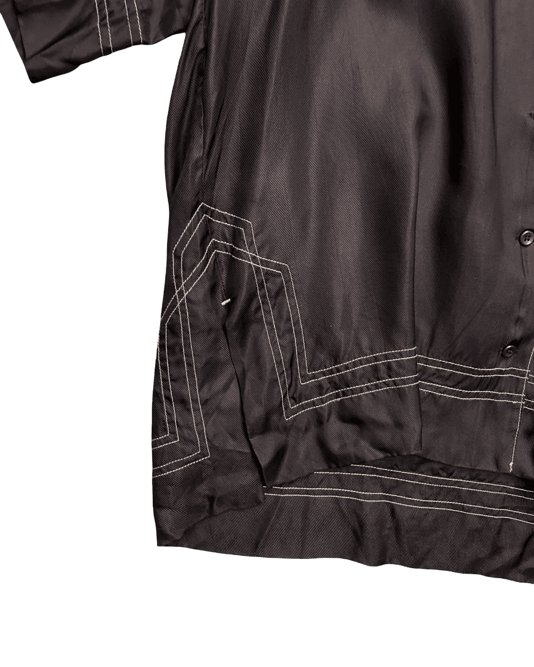 Size 2 (M) | Lee Matthews Satin Cuban Cut Shirt