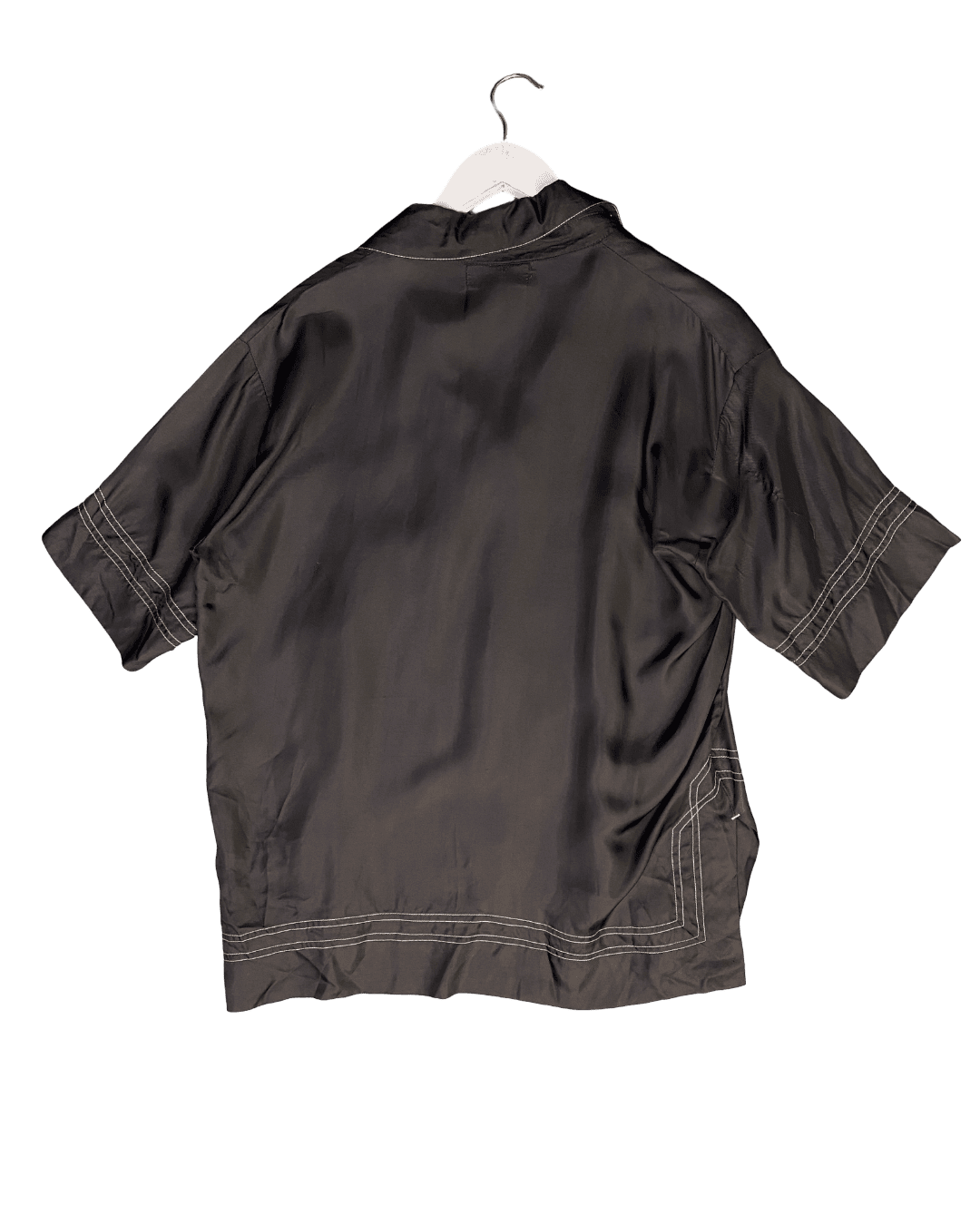 Size 2 (M) | Lee Matthews Satin Cuban Cut Shirt