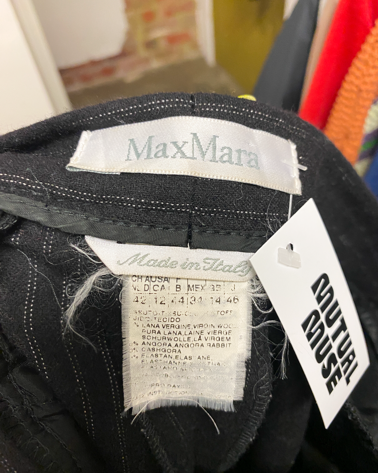 Size XXL | Max Mara Pinstripe Wool Pants
