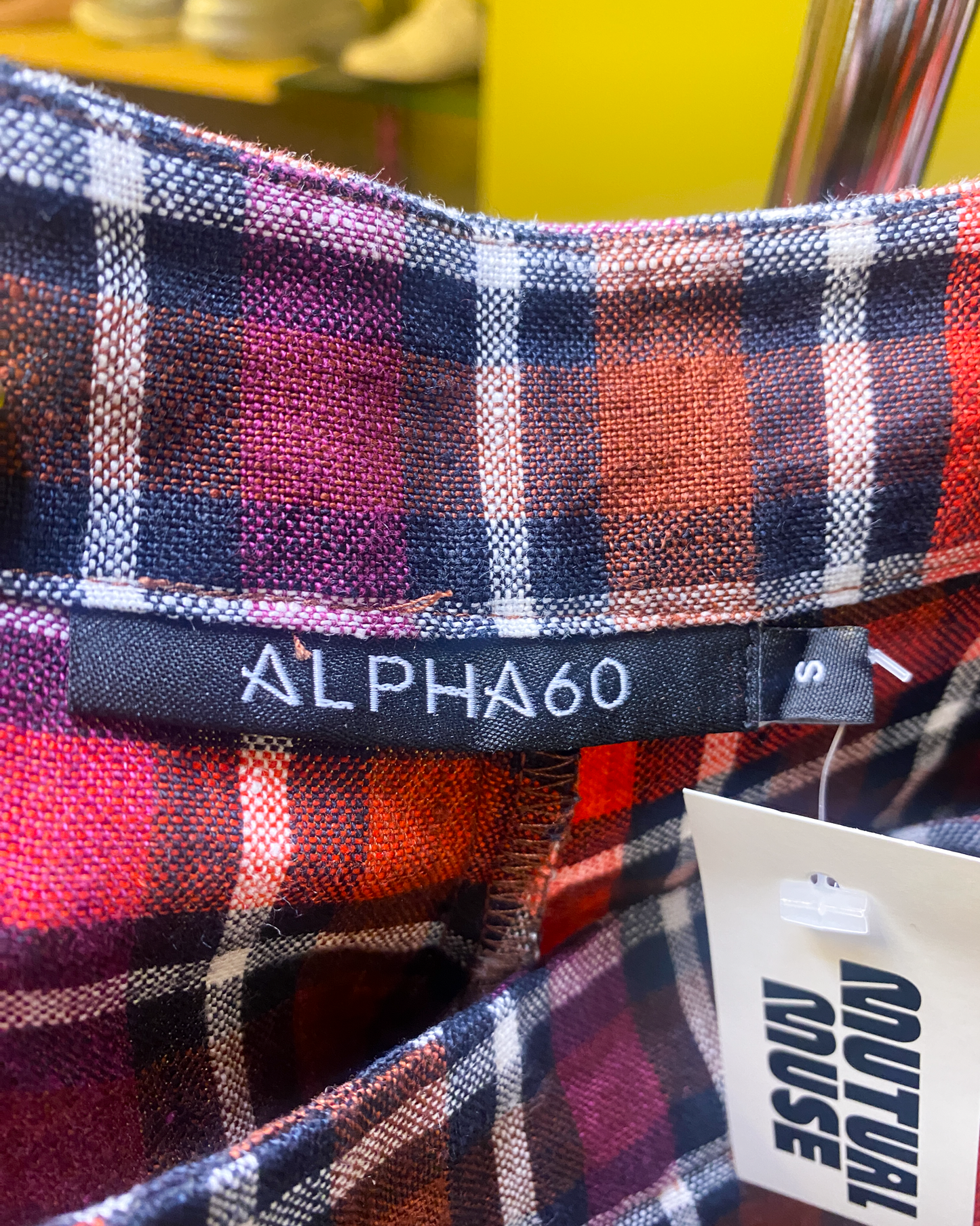 Size S | Alpha60 Plaid Linen Pants