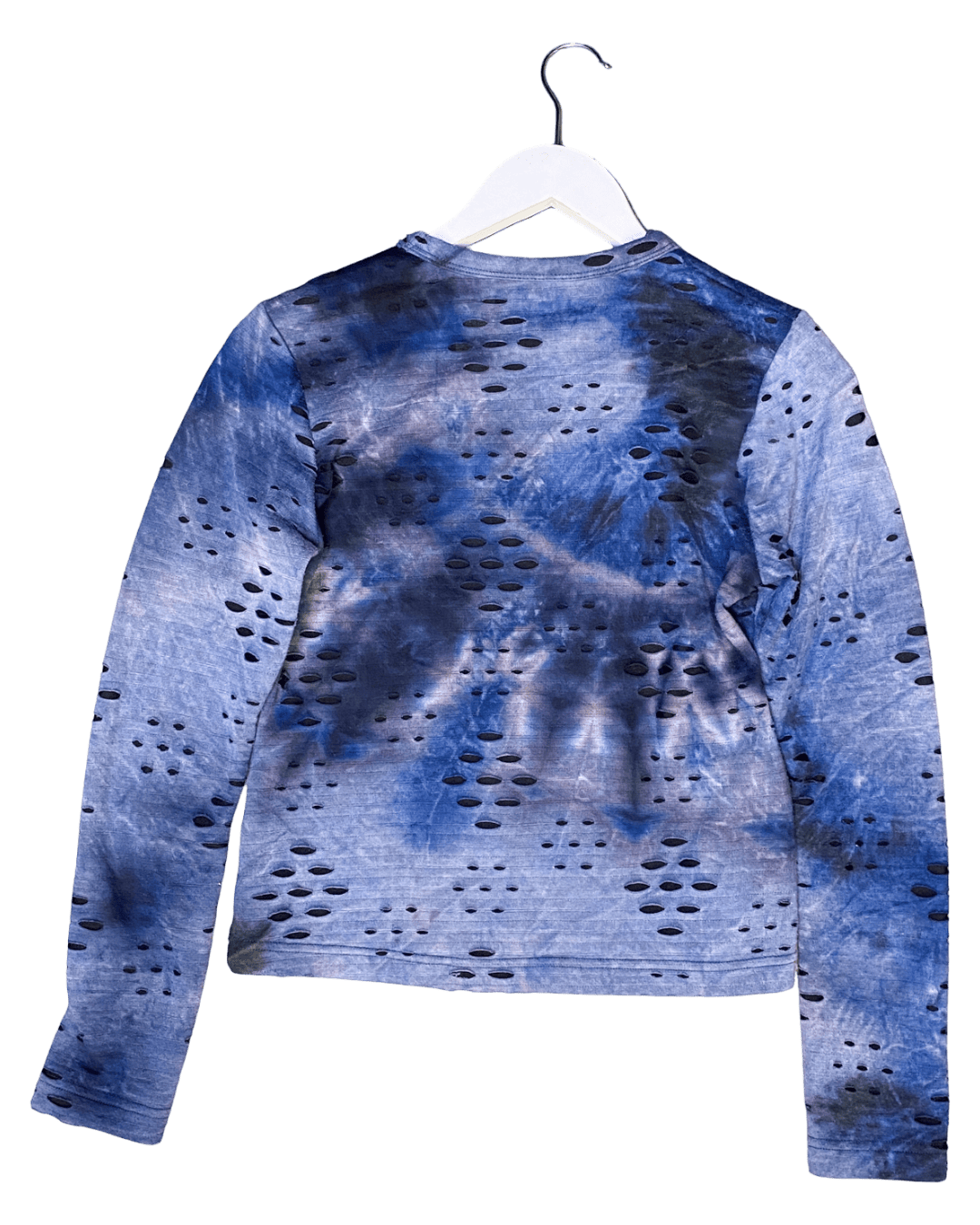 Size S | Alpha60 Distressed Long Sleeve Top