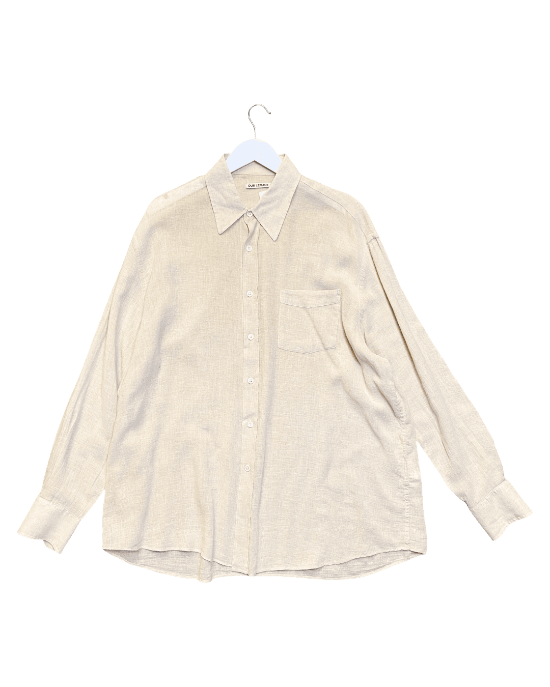 Size 50 (XL) | Our Legacy Never Borrowed Cotton/Linen Shirt