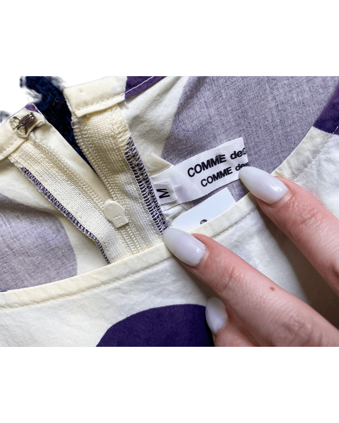Size M | Comme des Garçons Cotton Polka Dot Dress