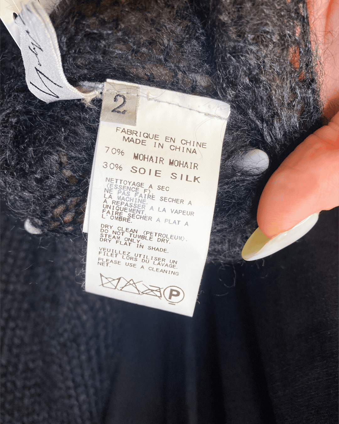 Size M | Yohji Yamamoto Silk Mohair Jumper