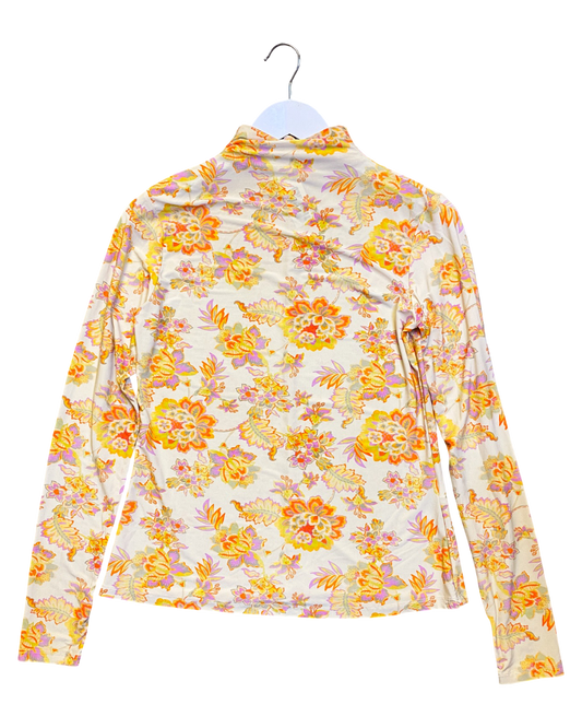 Size 8 | Kinney Floral Skivvy Top